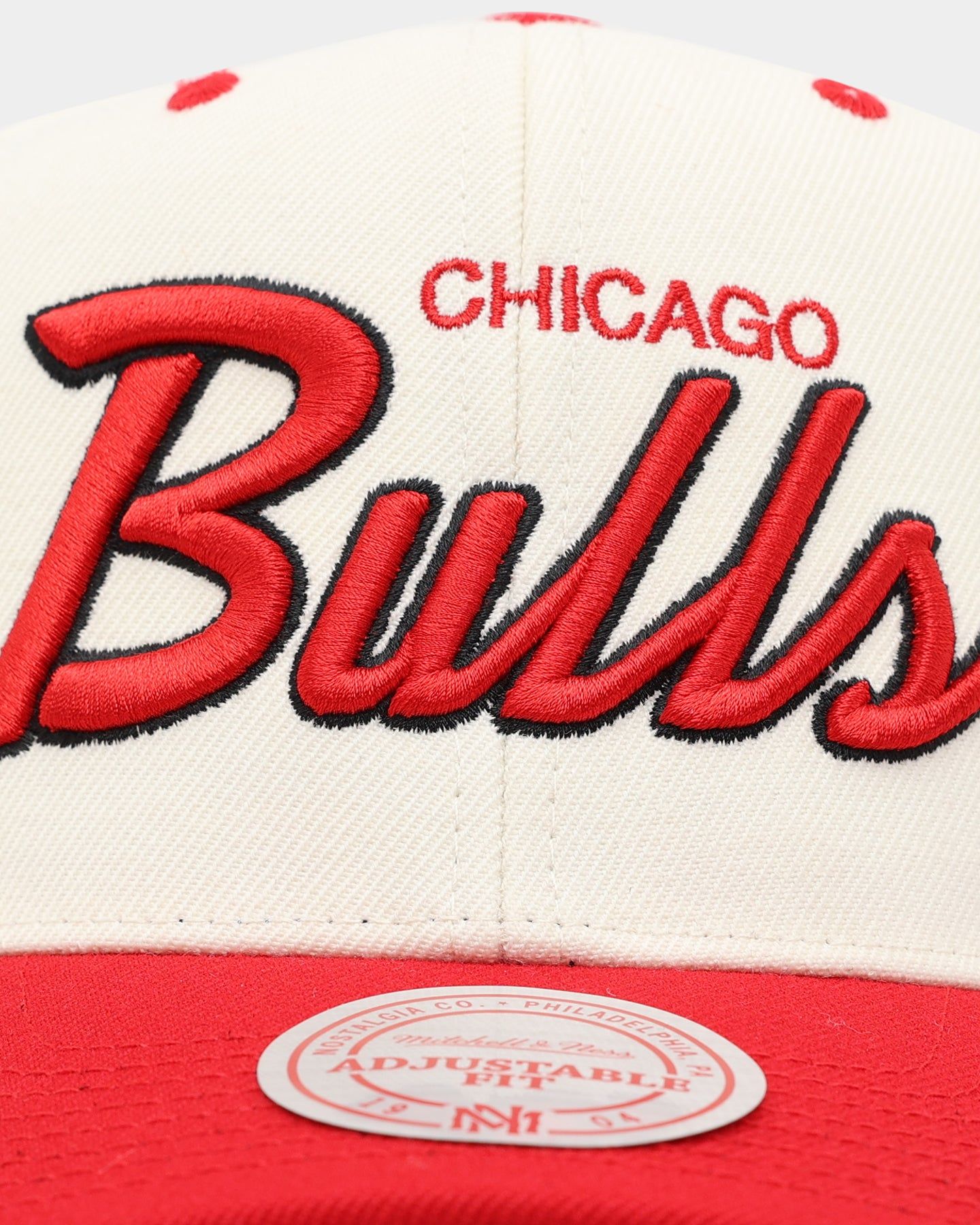 Mitchell & Ness Chicago Bulls Team Script OG Snapback Vintage Cream sold by Culture Kings product image thumbnail 5
