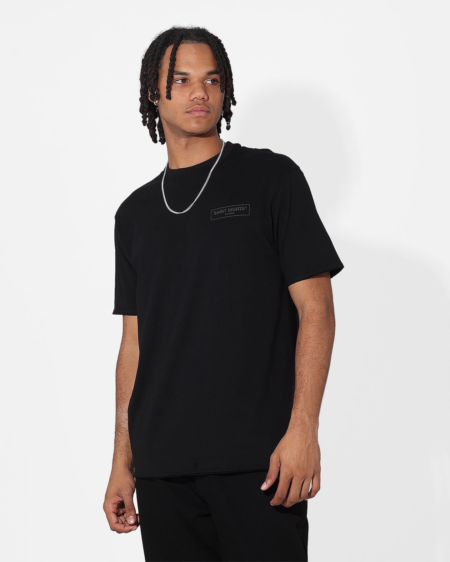 Saint Morta Alpha Box T-Shirt Black/Black sold by Culture Kings