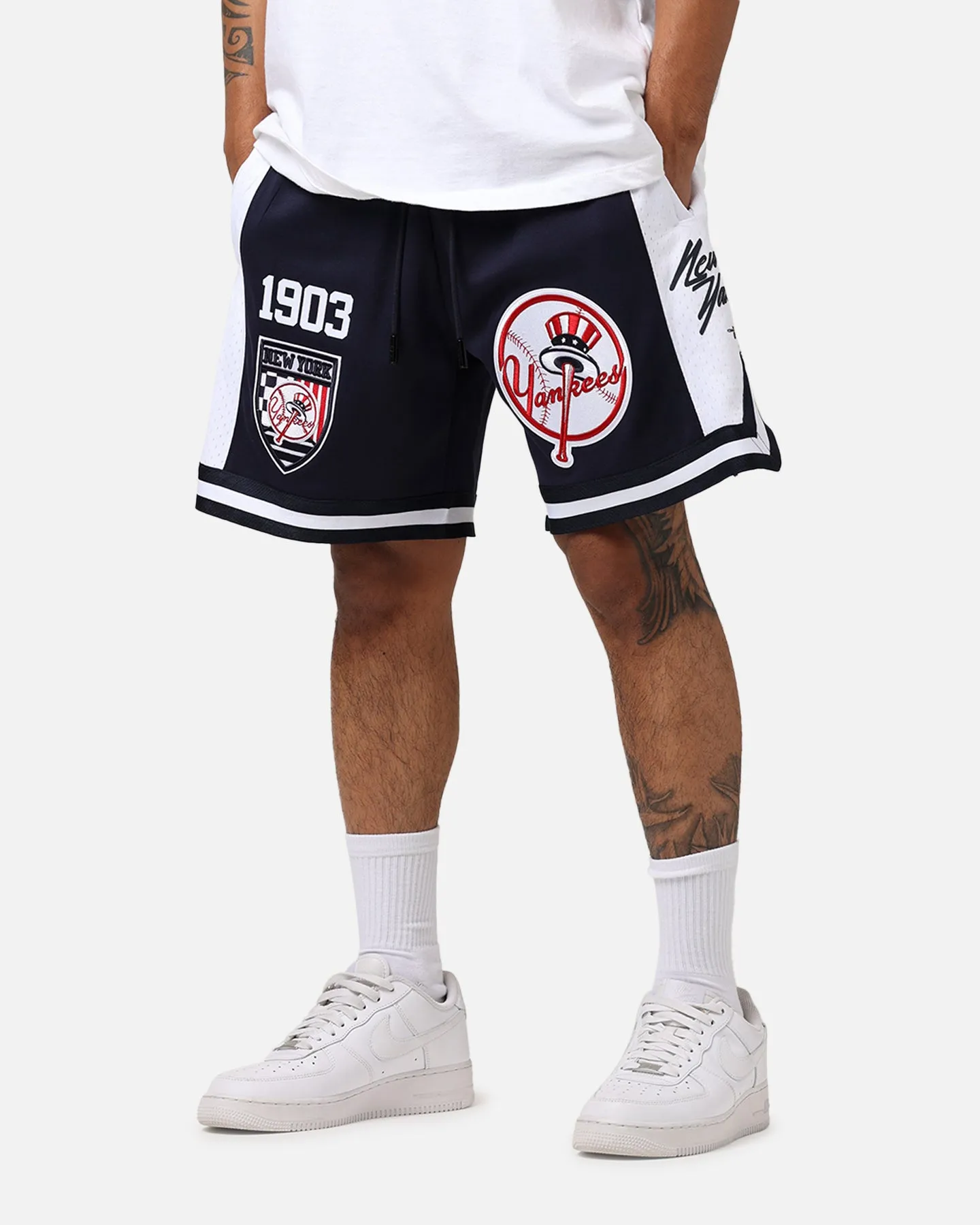 Pro Standard New York Yankees Fast Lane 2.0 Shorts Midnight Navy sold by Culture Kings product image thumbnail 4