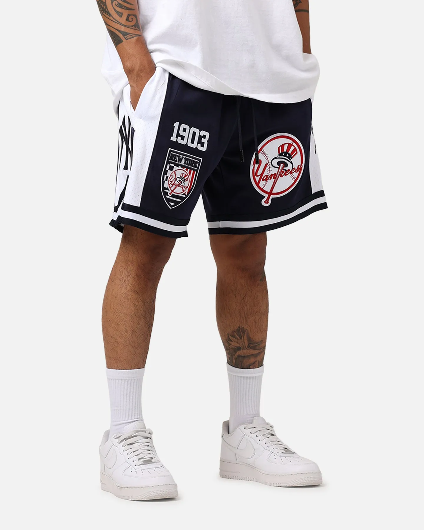 Pro Standard New York Yankees Fast Lane 2.0 Shorts Midnight Navy sold by Culture Kings product image thumbnail 5