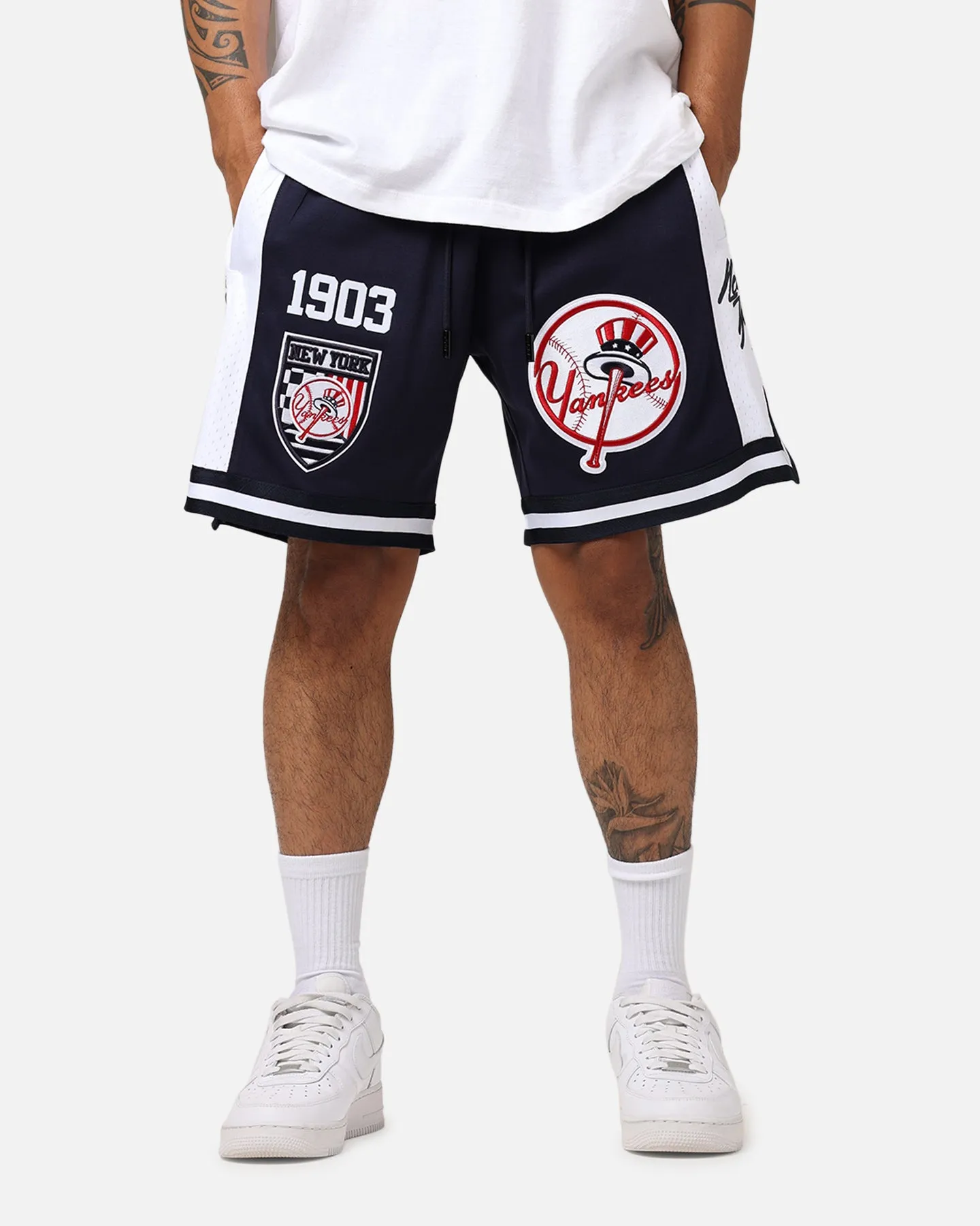 Pro Standard New York Yankees Fast Lane 2.0 Shorts Midnight Navy sold by Culture Kings
