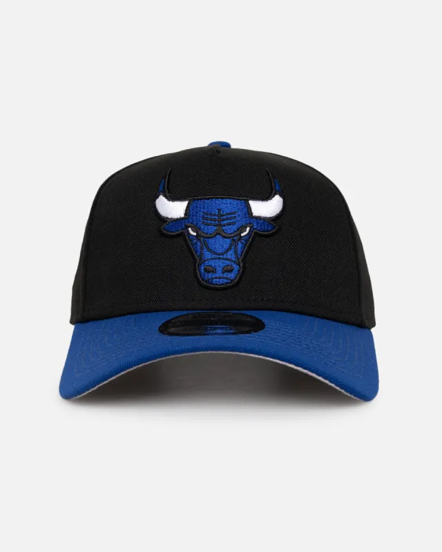 New Era Chicago Bulls 'Retro Royal' 9FORTY A-Frame Snapback Black/Royal sold by Culture Kings