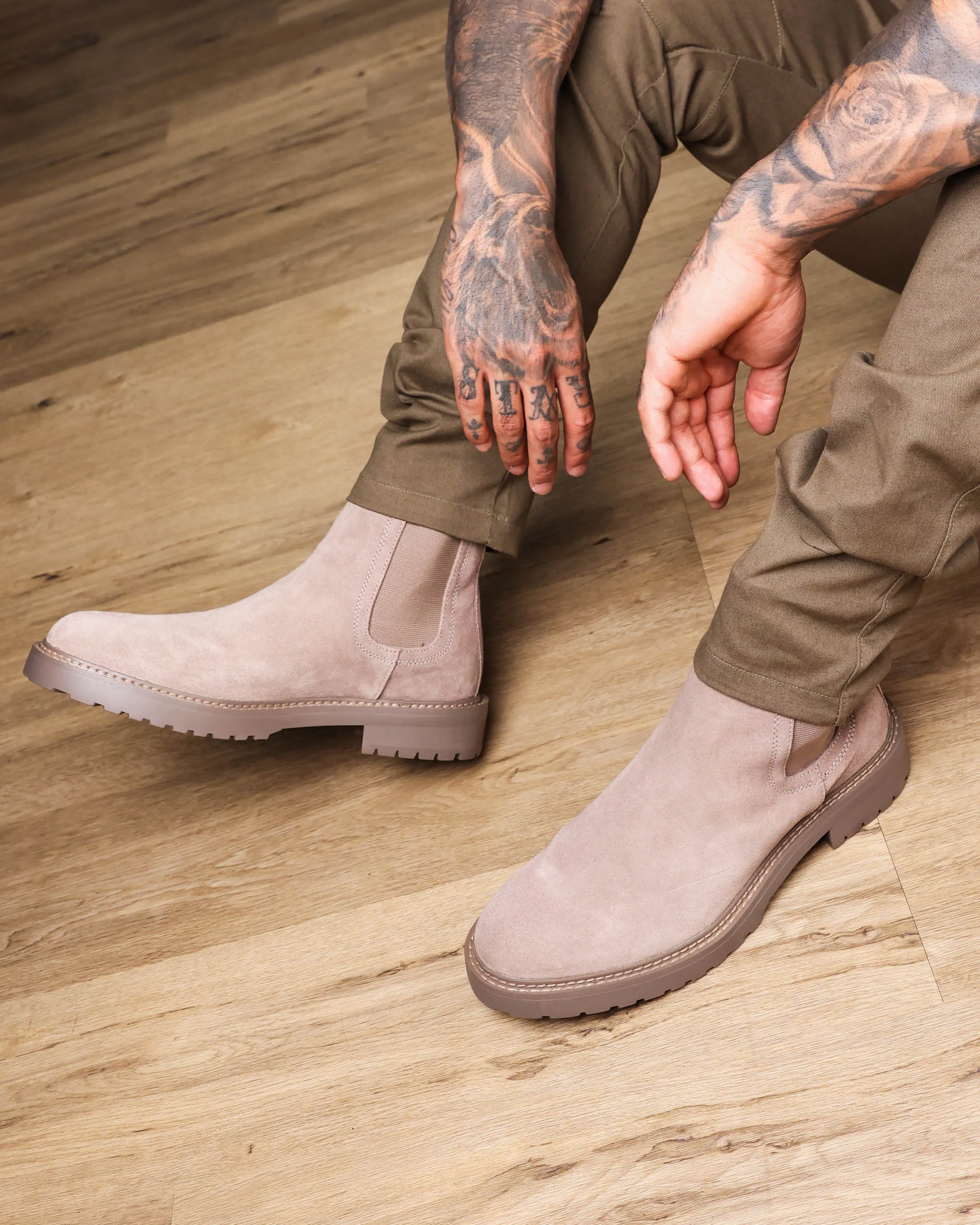 Saint Morta Chunky Chelsea Boot Taupe sold by Culture Kings
