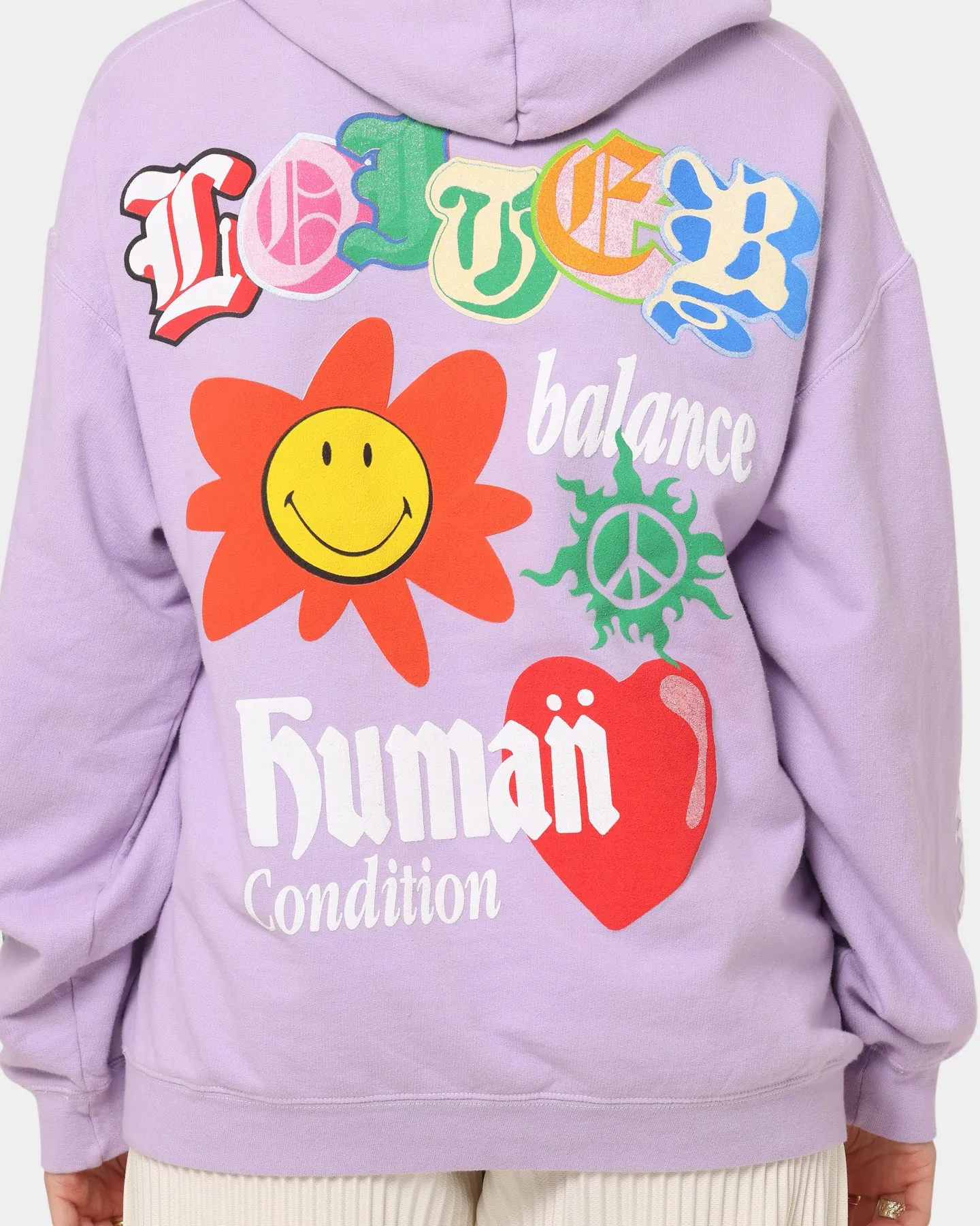 Loiter X Smiley Logo Puff Print Hoodie Lilac sold by Culture Kings product image thumbnail 4