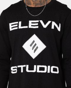 Elevn Clothing Co Studio Long Sleeve T-Shirt Black sold by Culture Kings