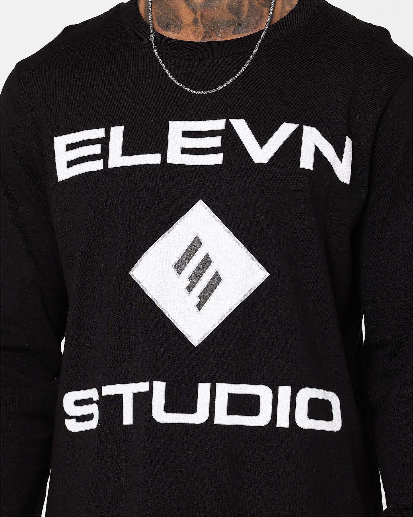 Elevn Clothing Co Studio Long Sleeve T-Shirt Black sold by Culture Kings product image thumbnail 3