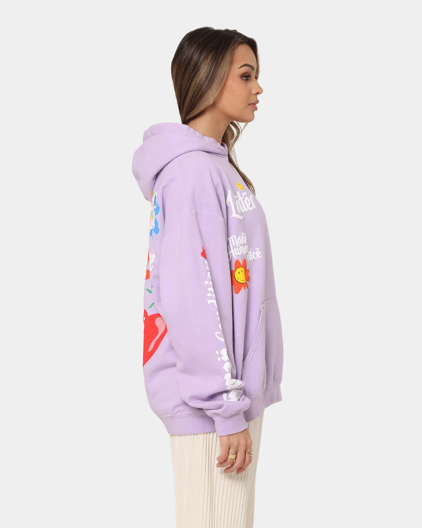 Loiter X Smiley Logo Puff Print Hoodie Lilac sold by Culture Kings product image thumbnail 5