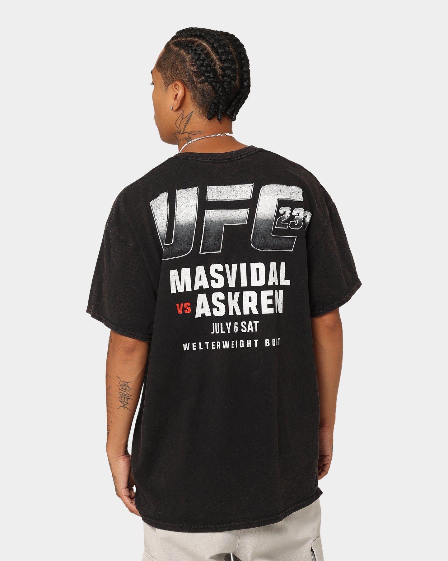 Goat Crew X UFC 239 Card Vintage T-Shirt Black Wash sold by Culture Kings product image thumbnail 3