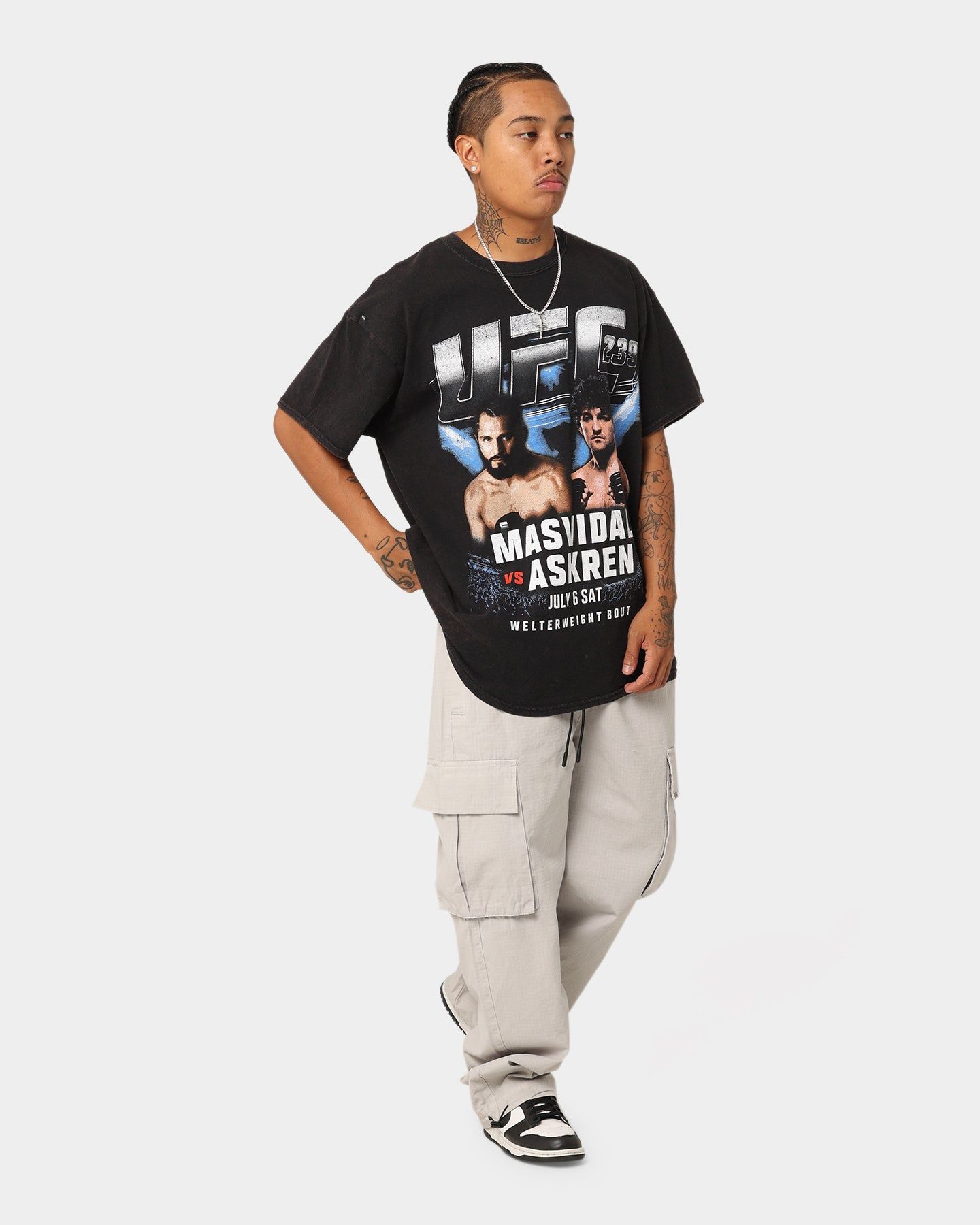 Goat Crew X UFC 239 Card Vintage T-Shirt Black Wash sold by Culture Kings product image thumbnail 2