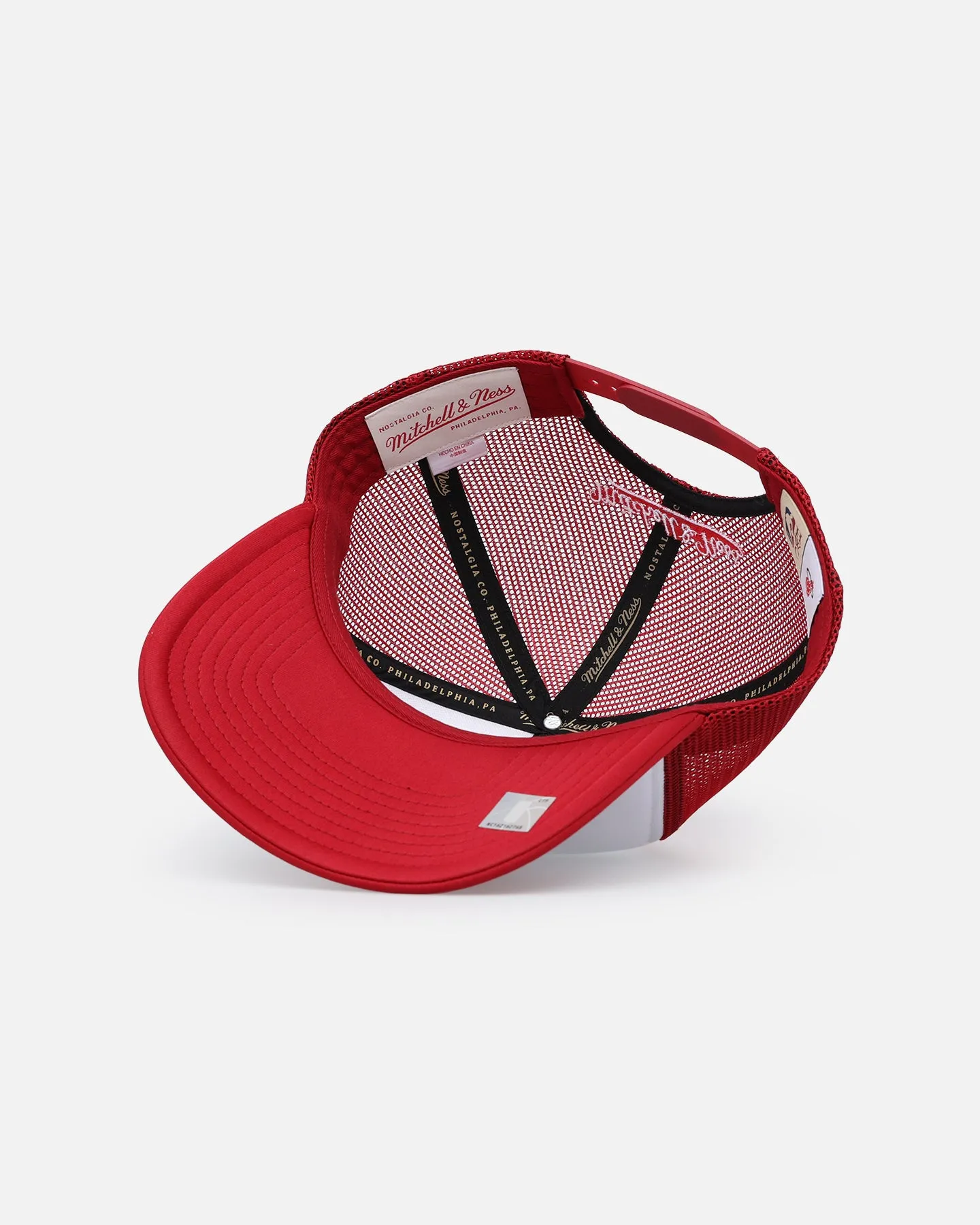 Mitchell & Ness Miami Heat Team Foam Trucker Snapback Red/White sold by Culture Kings product image thumbnail 5