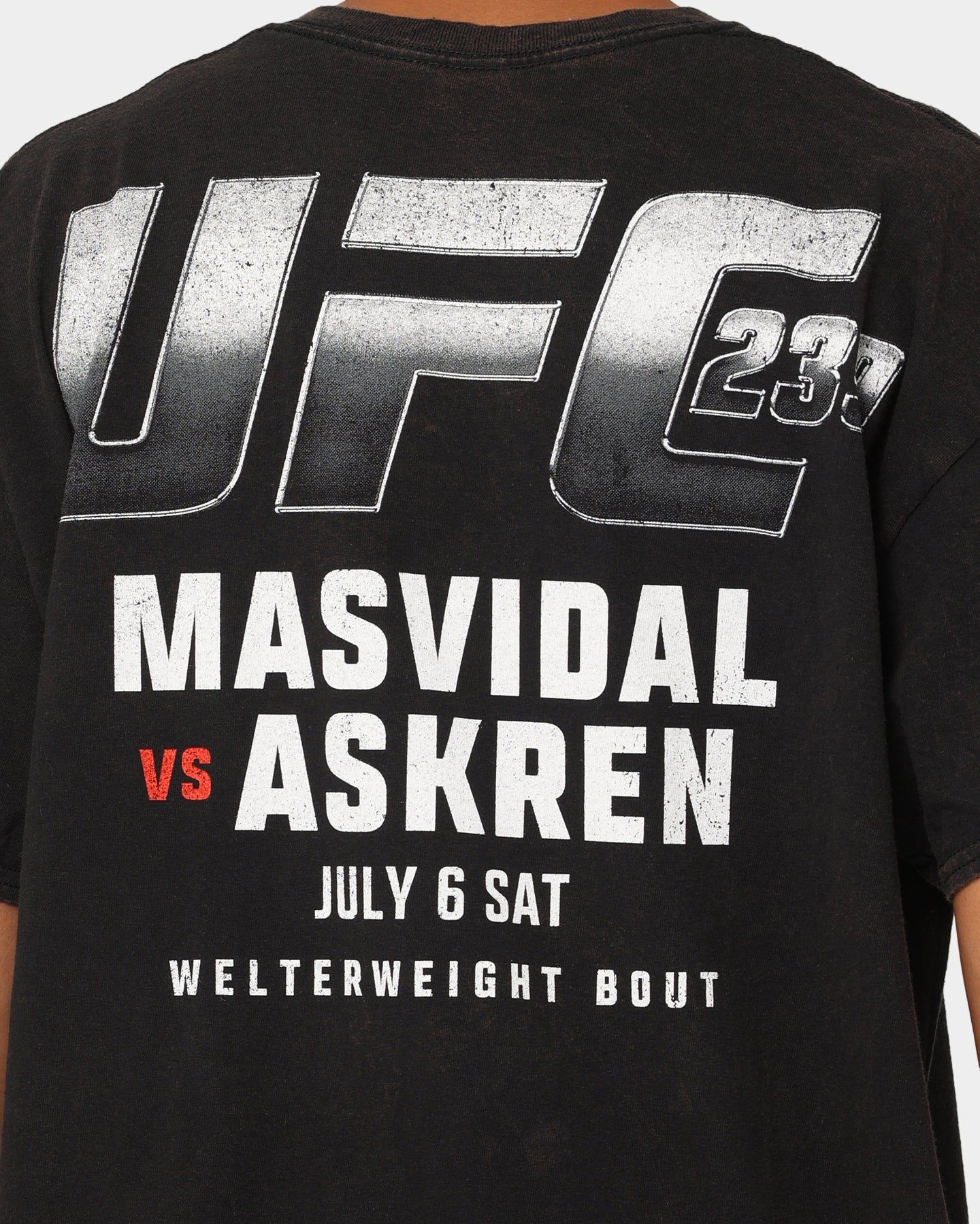 Goat Crew X UFC 239 Card Vintage T-Shirt Black Wash sold by Culture Kings product image thumbnail 5