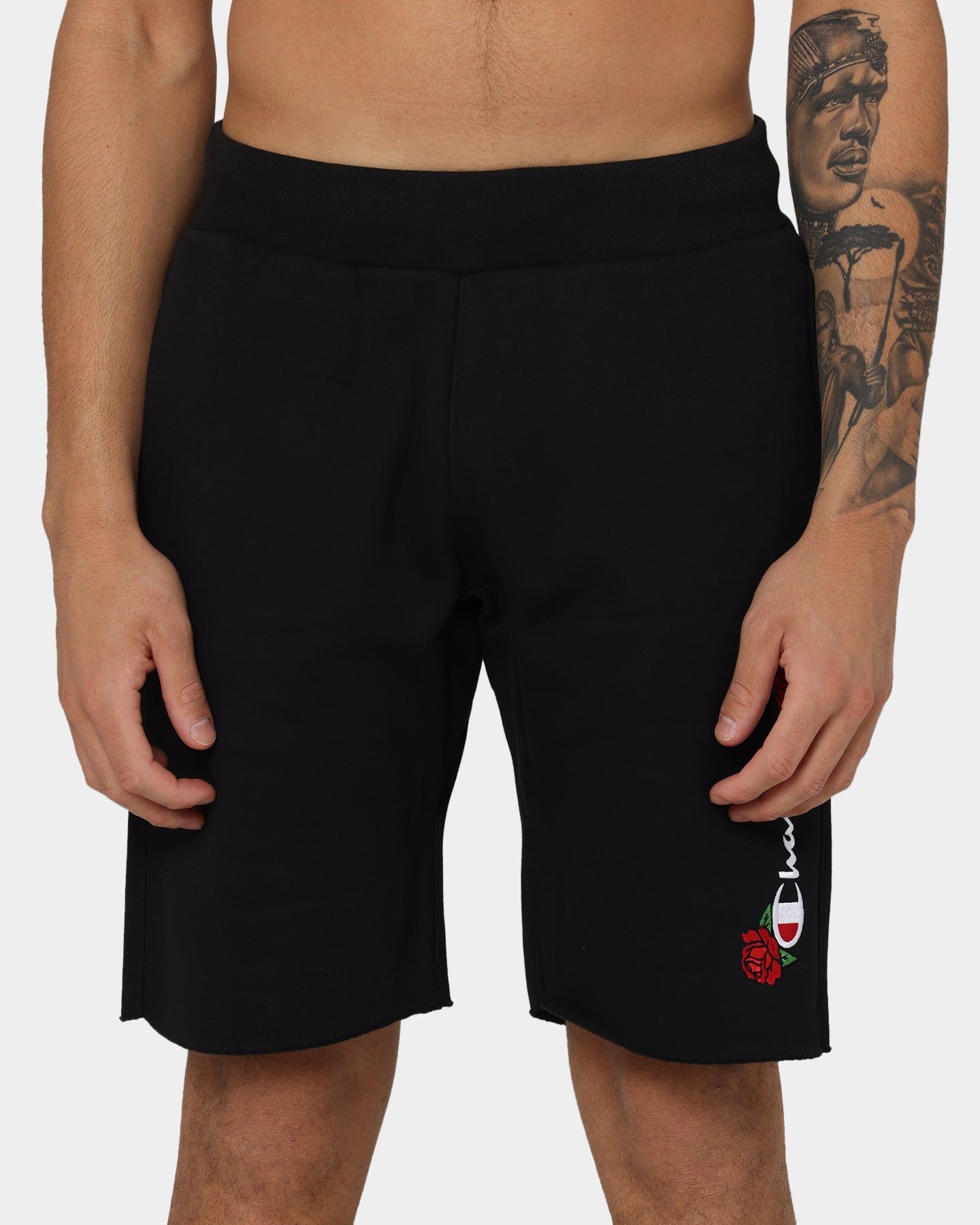 Champion Reverse Weave Rose Embroidery Shorts Black sold by Culture Kings product image thumbnail 3