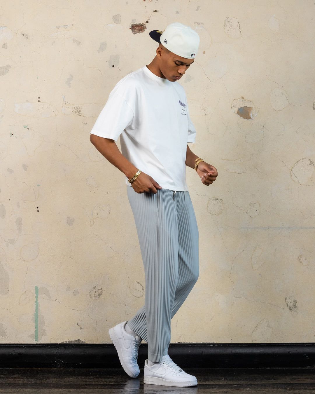 404 Harbour Plisse Pants Grey sold by Culture Kings product image thumbnail 2