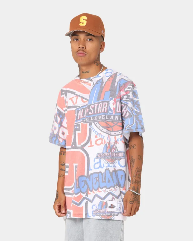 Mitchell & Ness NBA All Star Game Jumbotron 2.0 Sublimated T-Shirt White sold by Culture Kings