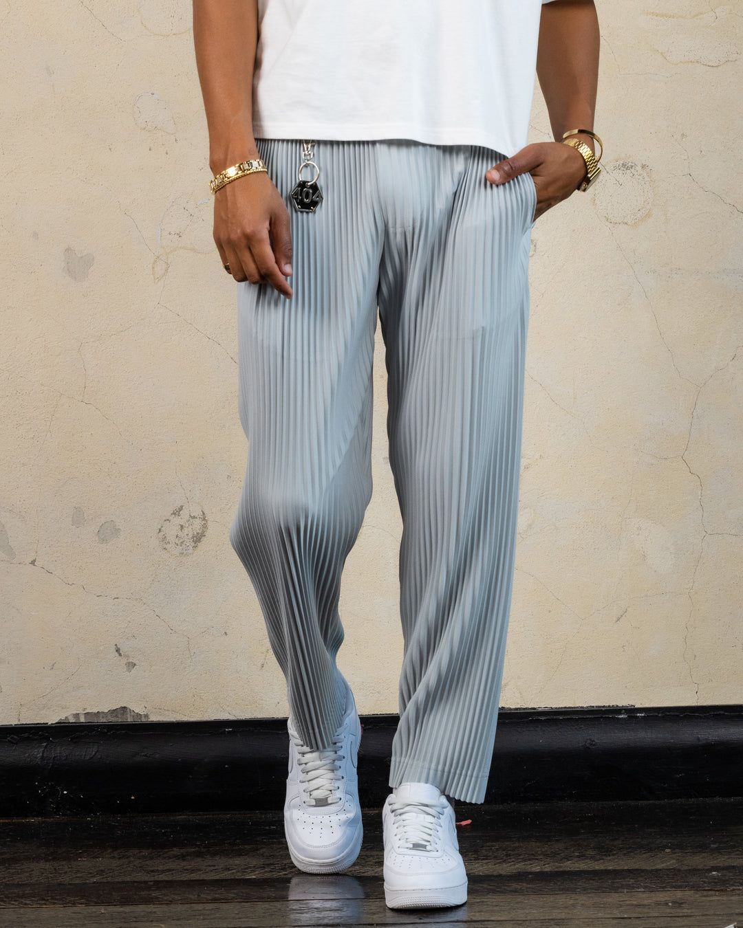 404 Harbour Plisse Pants Grey sold by Culture Kings product image thumbnail 6