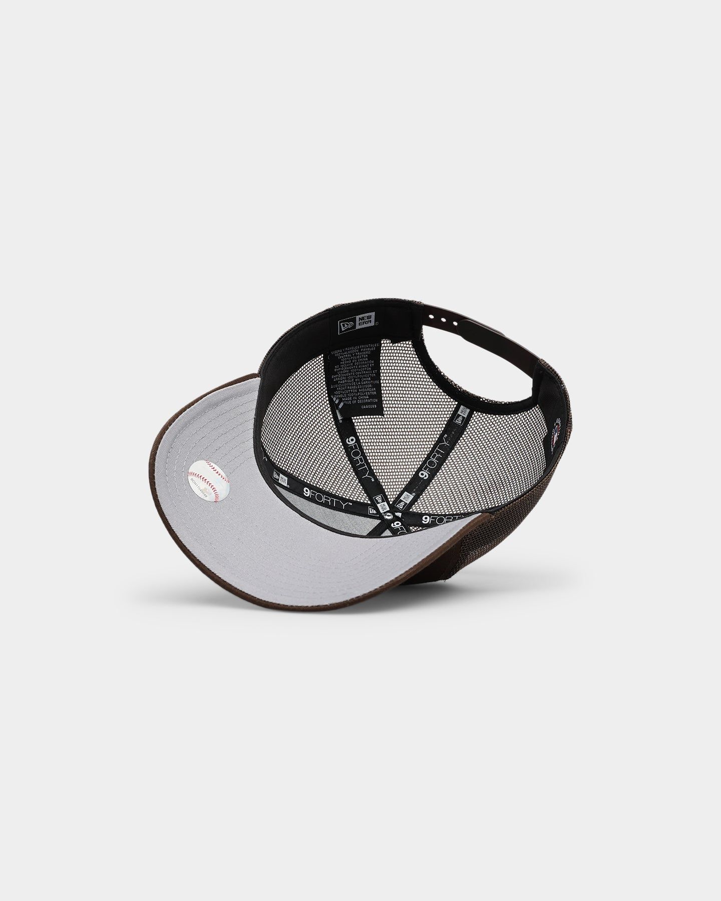 New Era San Diego Padres 'Summer Essential' 9FORTY A-Frame Trucker Snapback Dark Brown sold by Culture Kings product image thumbnail 6