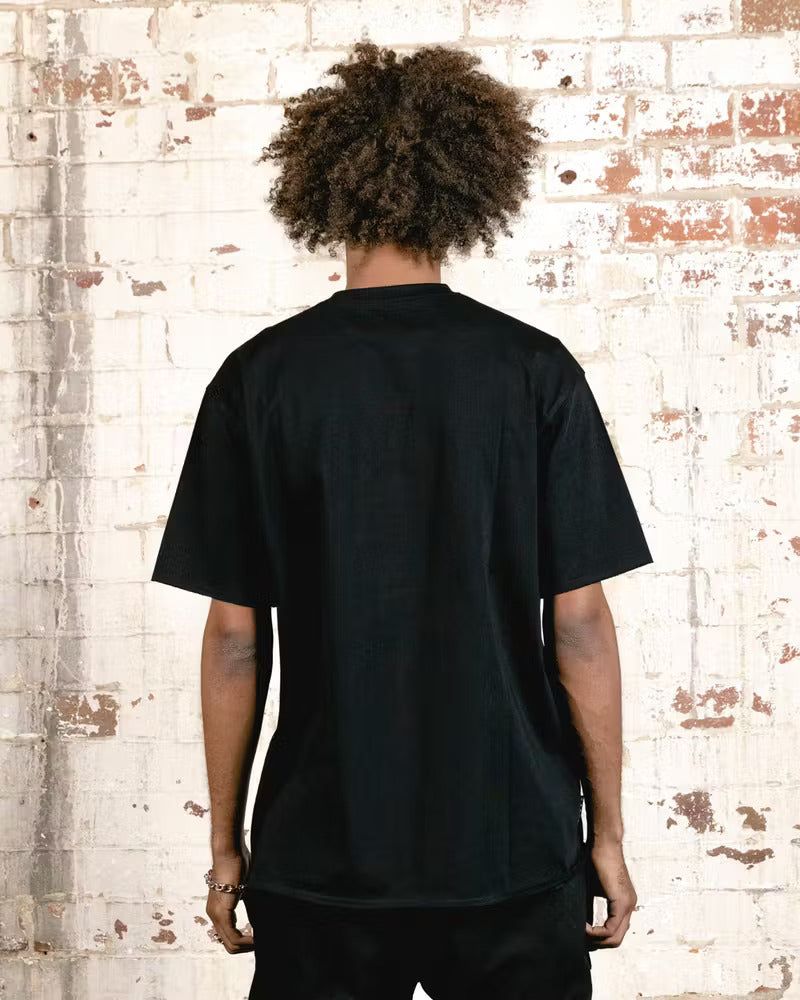 Saint Morta Allstar Embroidered Drop T-Shirt Black/White sold by Culture Kings product image thumbnail 4