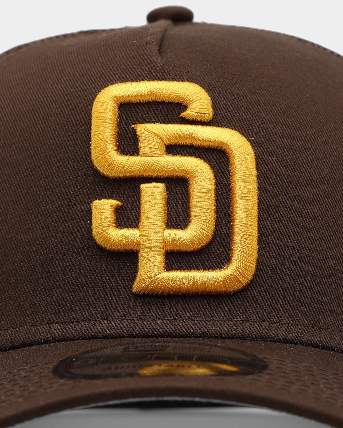 New Era San Diego Padres 'Summer Essential' 9FORTY A-Frame Trucker Snapback Dark Brown sold by Culture Kings product image thumbnail 5