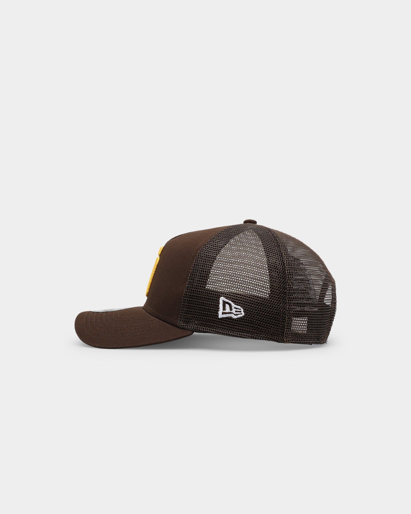 New Era San Diego Padres 'Summer Essential' 9FORTY A-Frame Trucker Snapback Dark Brown sold by Culture Kings product image thumbnail 4