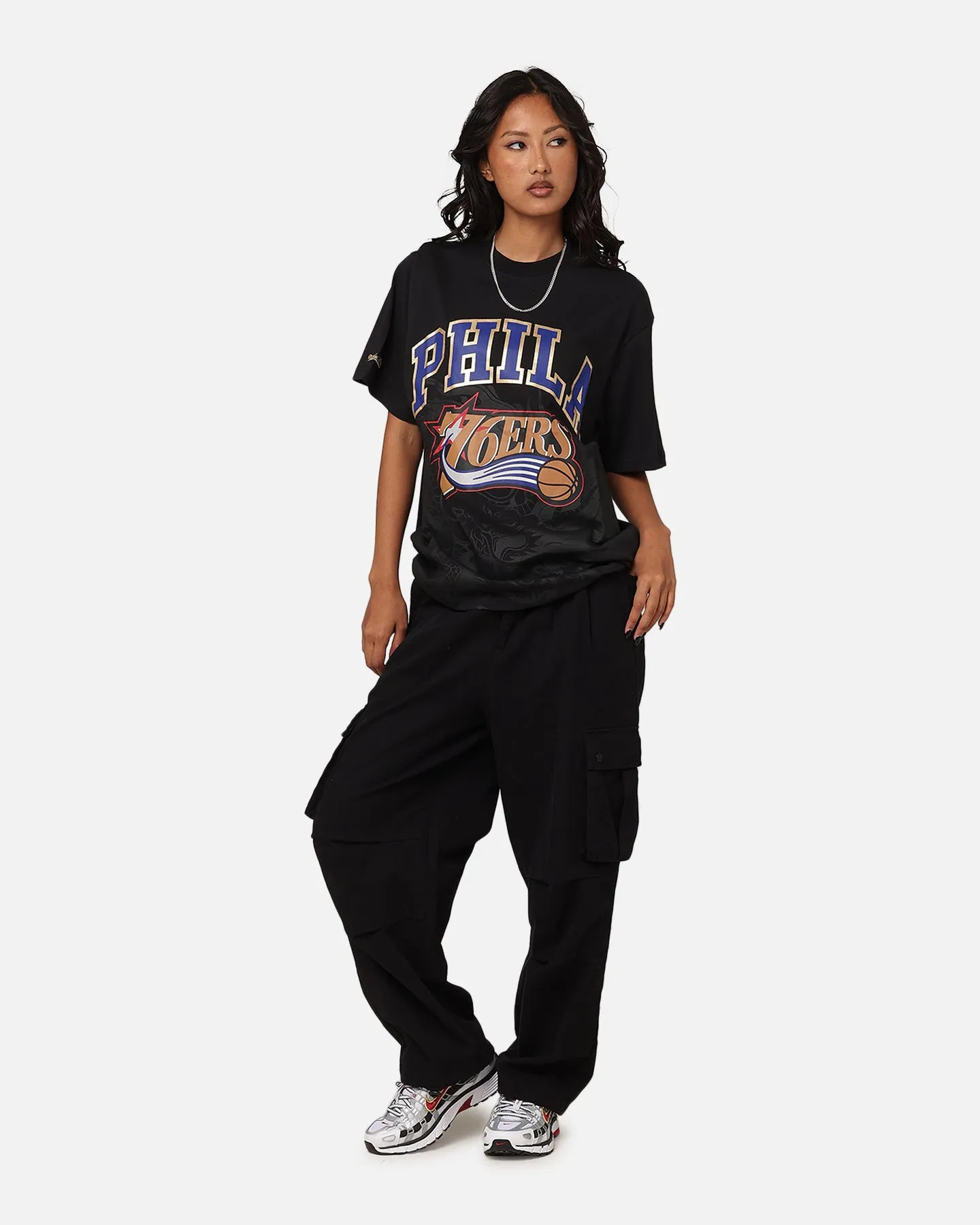 Mitchell & Ness Philadelphia 76ers Year Of The Dragon T-Shirt Faded Black sold by Culture Kings product image thumbnail 2
