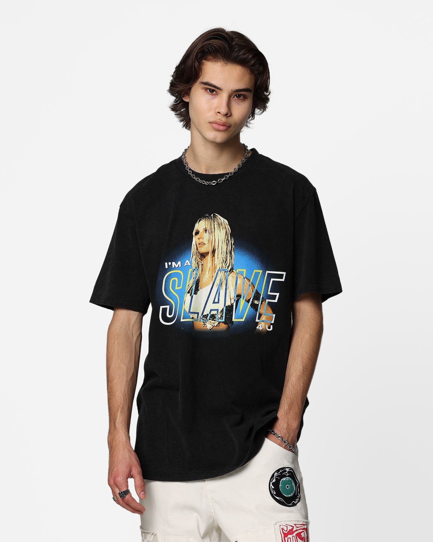 Britney Spears Slave Vintage T-Shirt Washed Black sold by Culture Kings