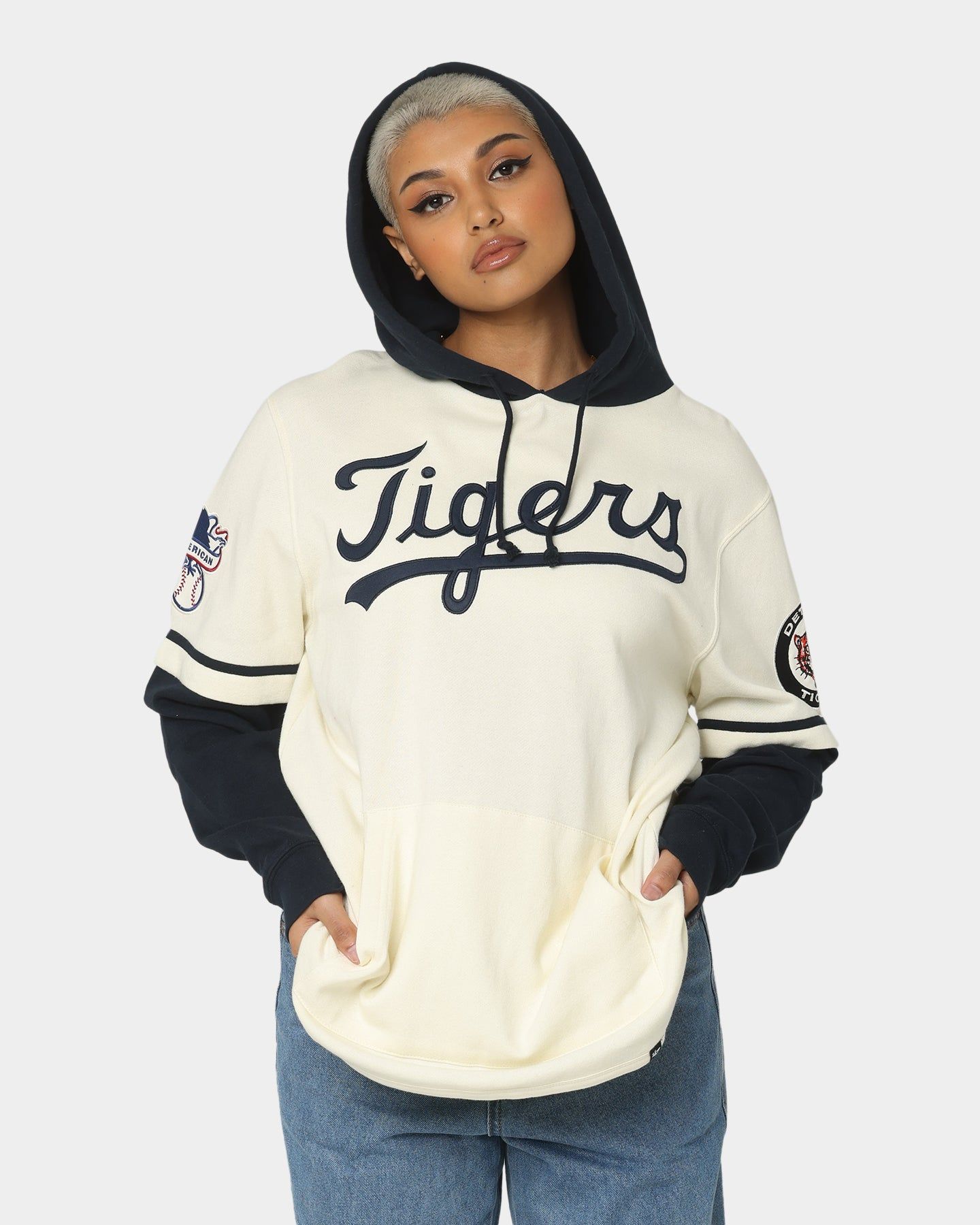 47 Brand Detroit Tigers Shortstop Hoodie Cream sold by Culture Kings