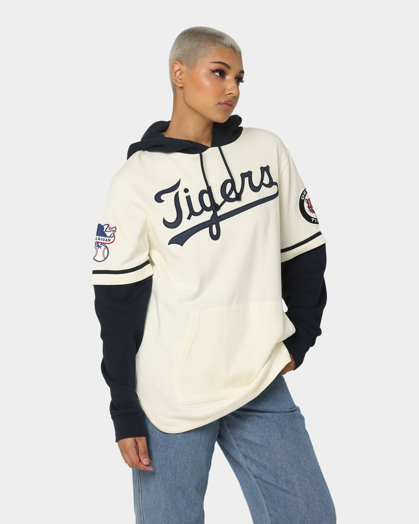 47 Brand Detroit Tigers Shortstop Hoodie Cream sold by Culture Kings product image thumbnail 5