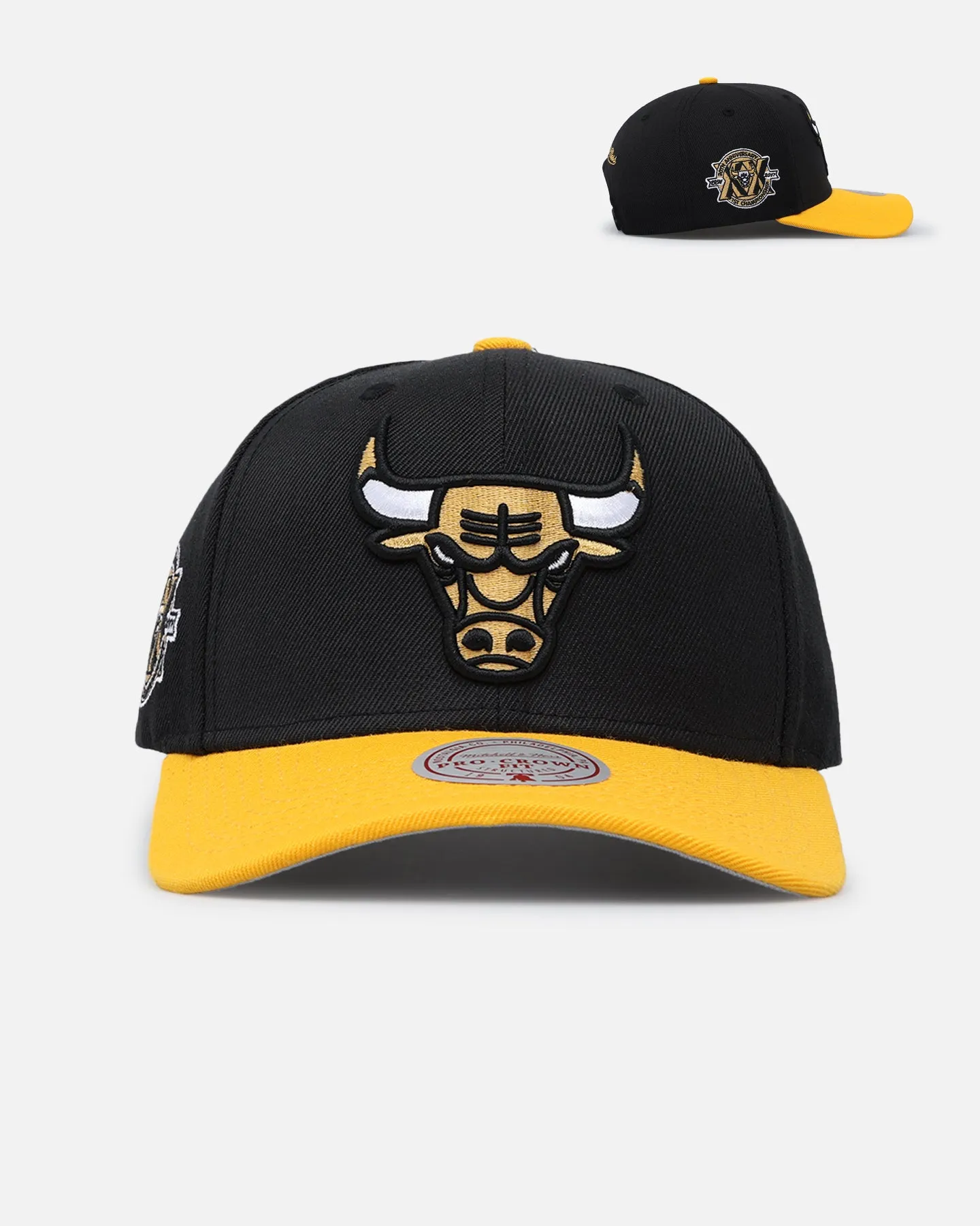 Mitchell & Ness Chicago Bulls "Enter The Dragon" Pro Crown Snapback Black/Ochre sold by Culture Kings