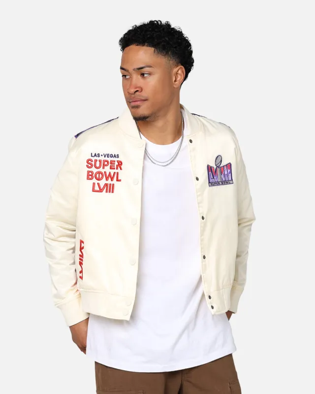 Pro Standard NFL Super Bowl LVIII Sublimated Jacket Eggshell sold by Culture Kings