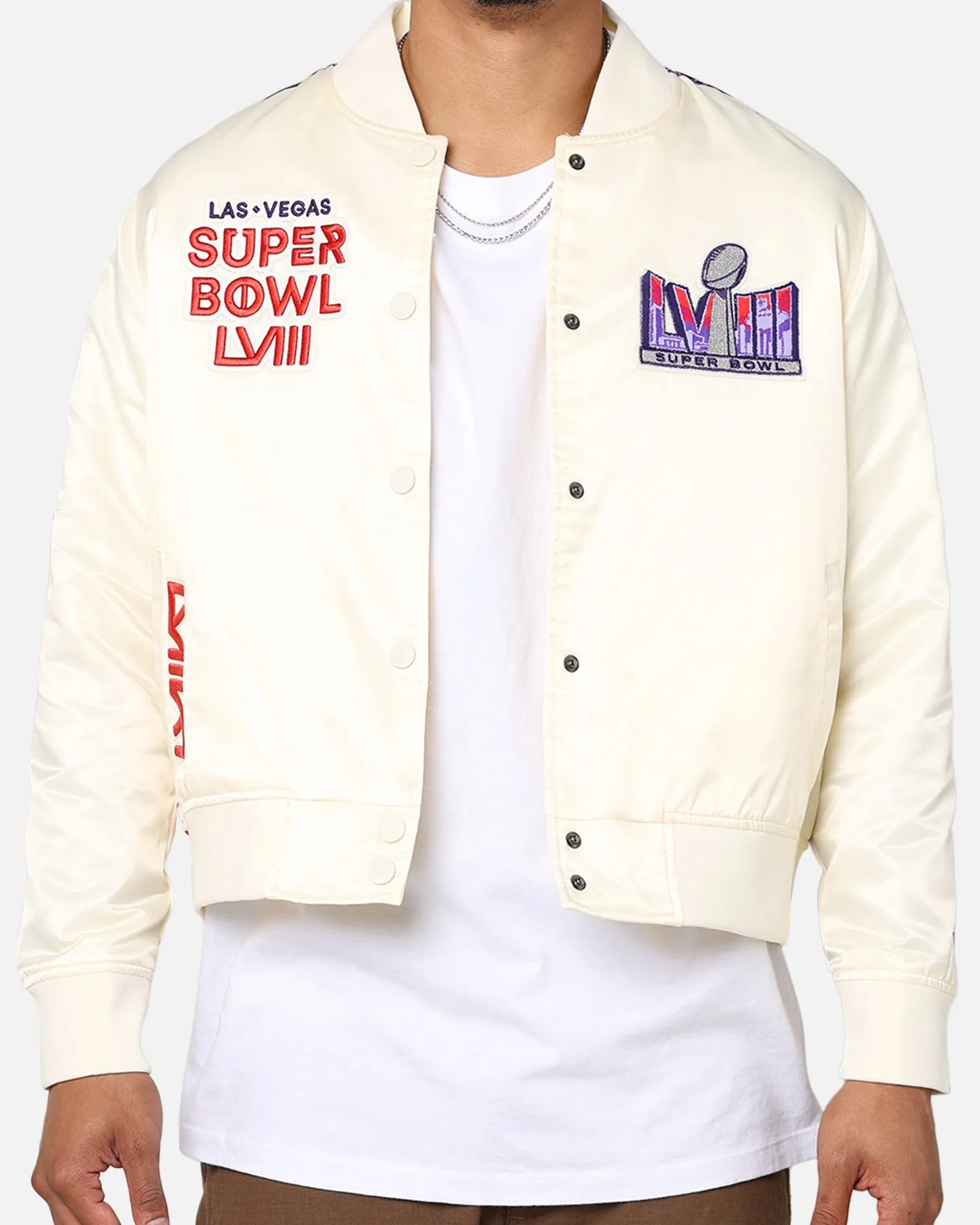 Pro Standard NFL Super Bowl LVIII Sublimated Jacket Eggshell sold by Culture Kings product image thumbnail 4