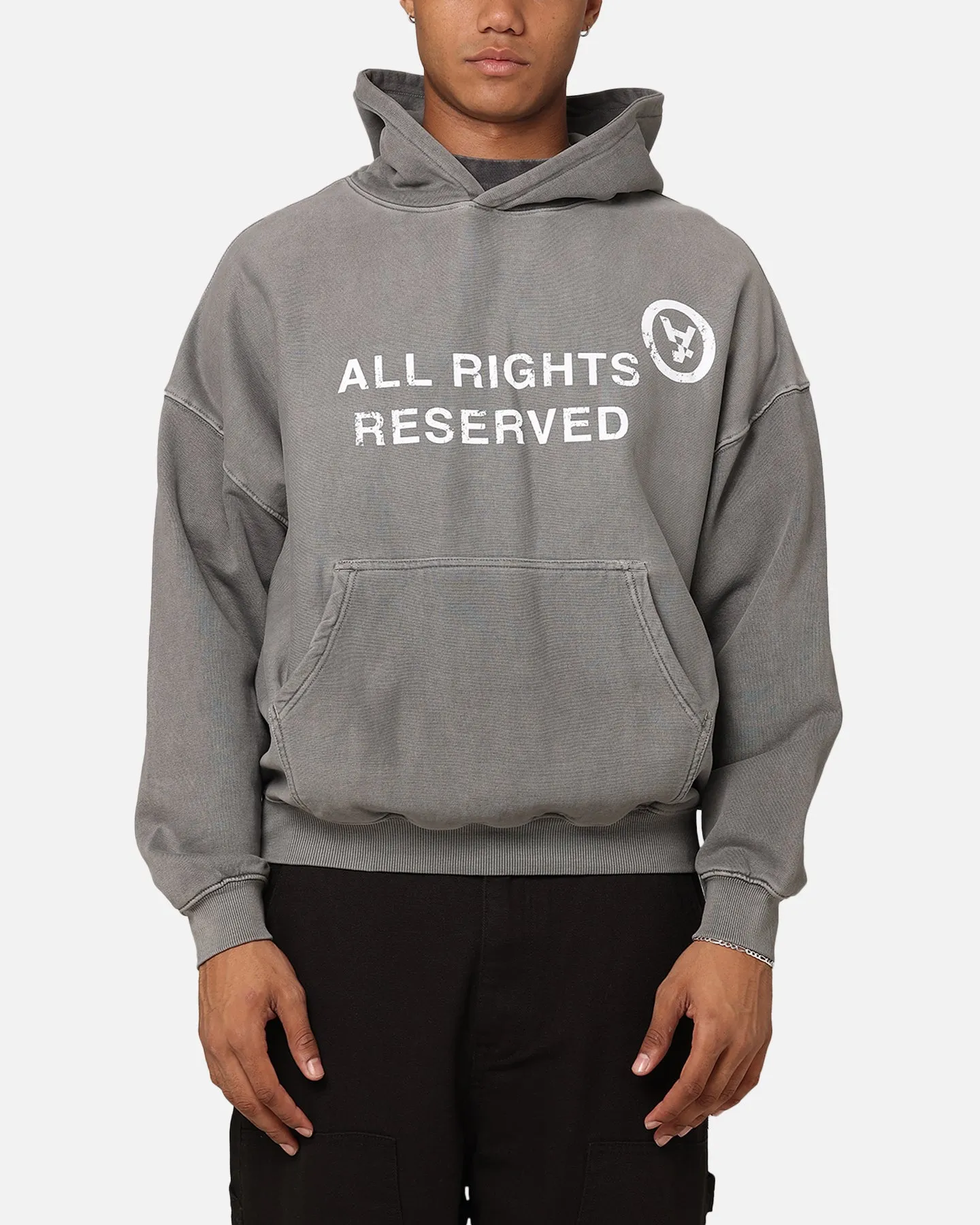 The Anti Order Rights Reserved Hoodie Washed Charcoal sold by Culture Kings