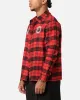 Carre Academy Long Sleeve Button Up Shirt Red Tartan sold by Culture Kings