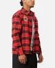 Carre Academy Long Sleeve Button Up Shirt Red Tartan sold by Culture Kings