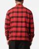 Carre Academy Long Sleeve Button Up Shirt Red Tartan sold by Culture Kings