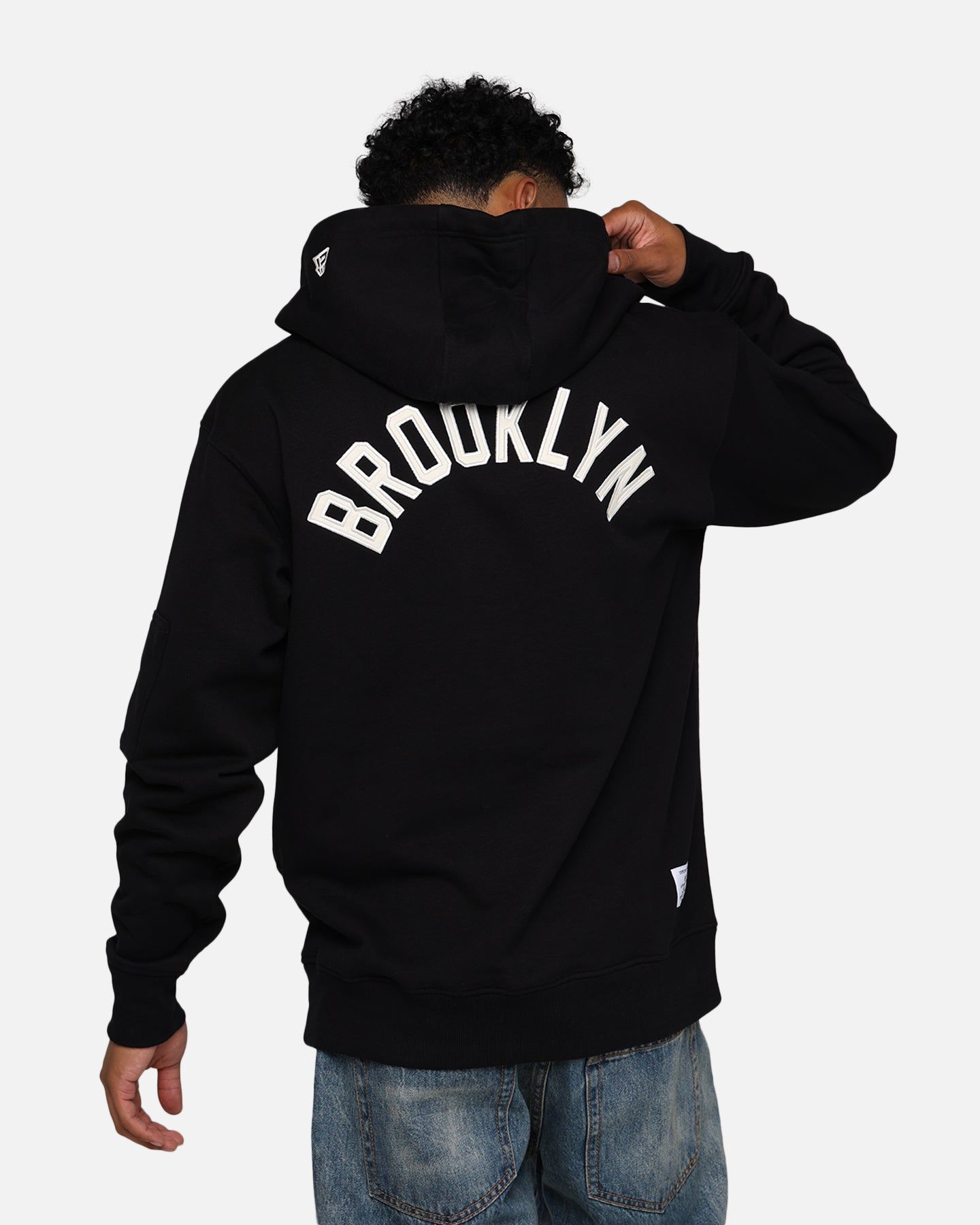 New Era X Alpha Industries Brooklyn Nets Zipper Hoodie Black sold by Culture Kings product image thumbnail 2