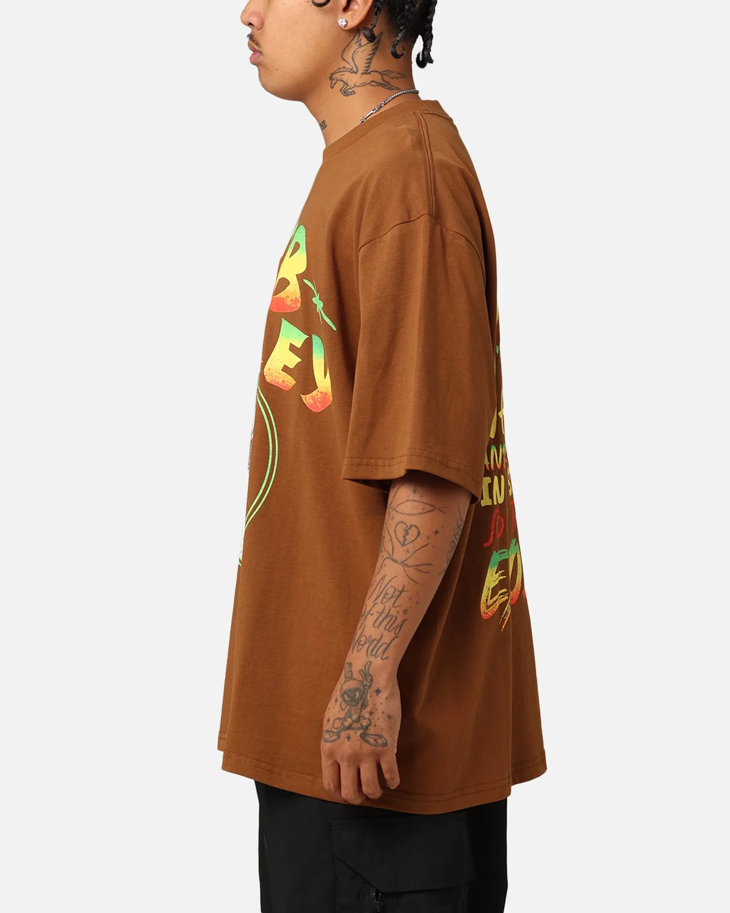 Bob Marley Bob Who You Are Exodus T-Shirt Chocolate sold by Culture Kings product image thumbnail 5