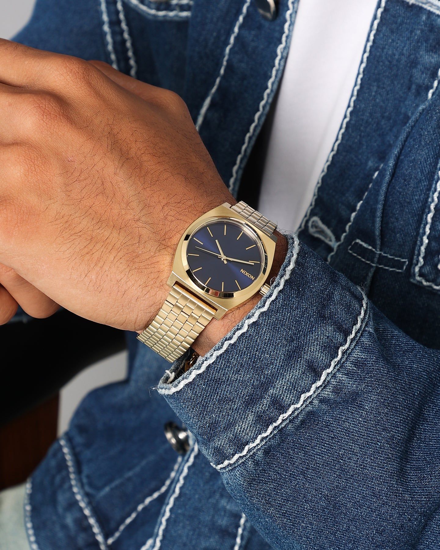 Nixon Time Teller Watch Light Gold/Cobalt sold by Culture Kings product image thumbnail 3