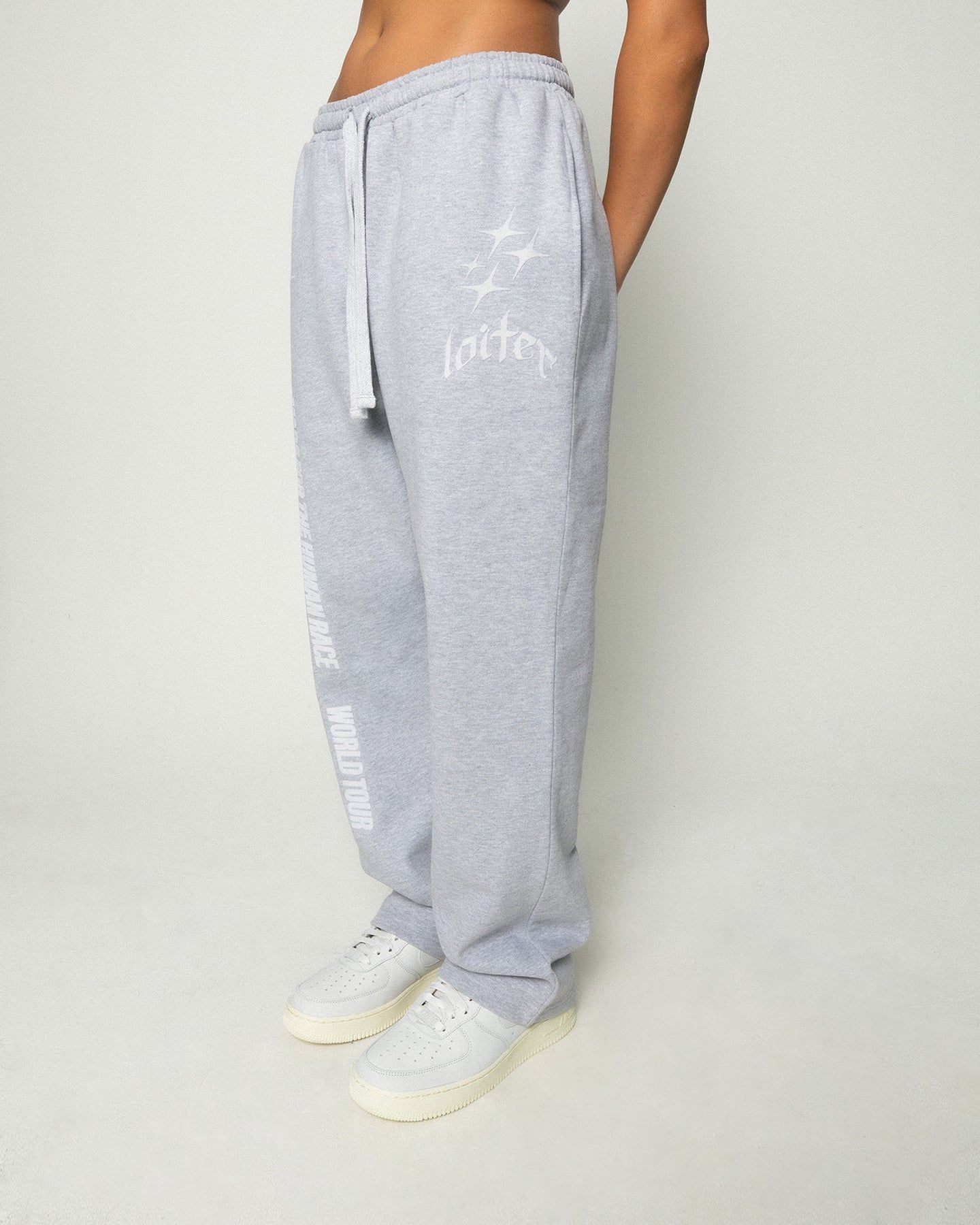 Loiter Tour Track Pants Grey Marle sold by Culture Kings