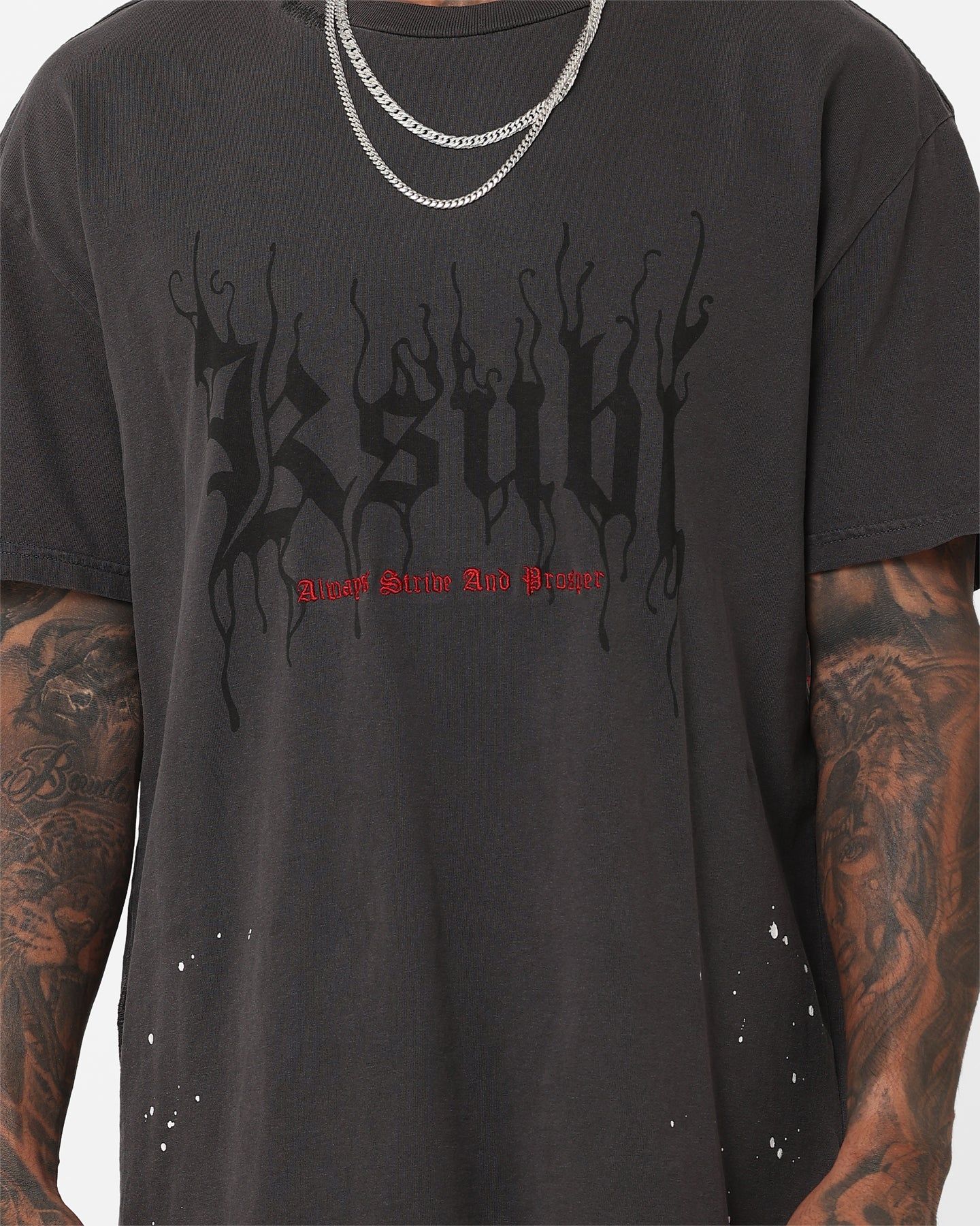 Ksubi X A$AP TyY Biggie T-Shirt Faded Black sold by Culture Kings product image thumbnail 4