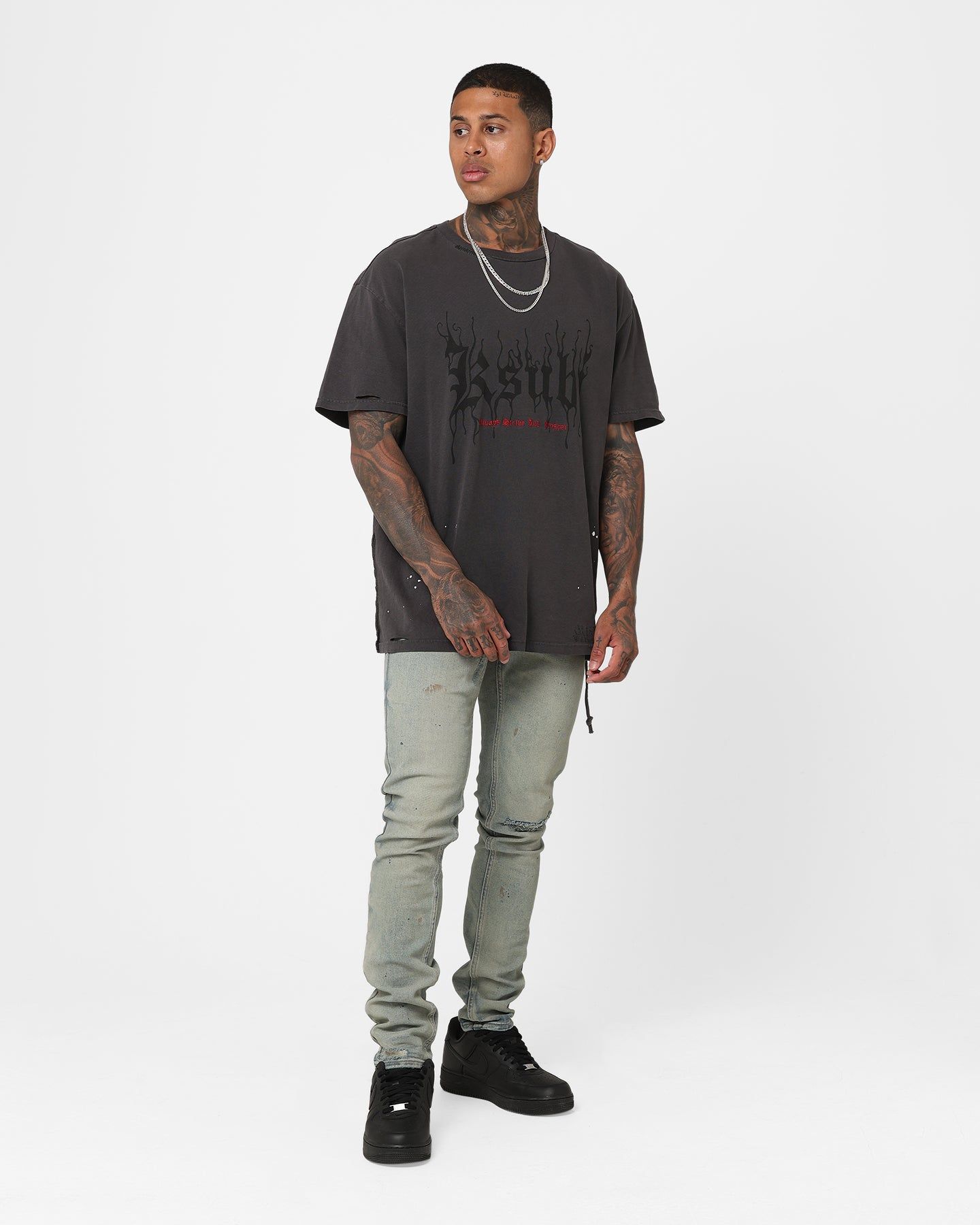 Ksubi X A$AP TyY Biggie T-Shirt Faded Black sold by Culture Kings product image thumbnail 3