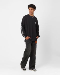 Majestic Athletic Los Angeles Dodgers Checker Badge Long Sleeve T-Shirt Faded Black sold by Culture Kings
