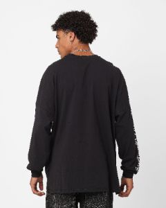 Majestic Athletic Los Angeles Dodgers Checker Badge Long Sleeve T-Shirt Faded Black sold by Culture Kings