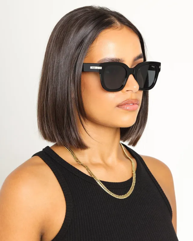NUQE Magari Sunglasses Black/Silver sold by Culture Kings