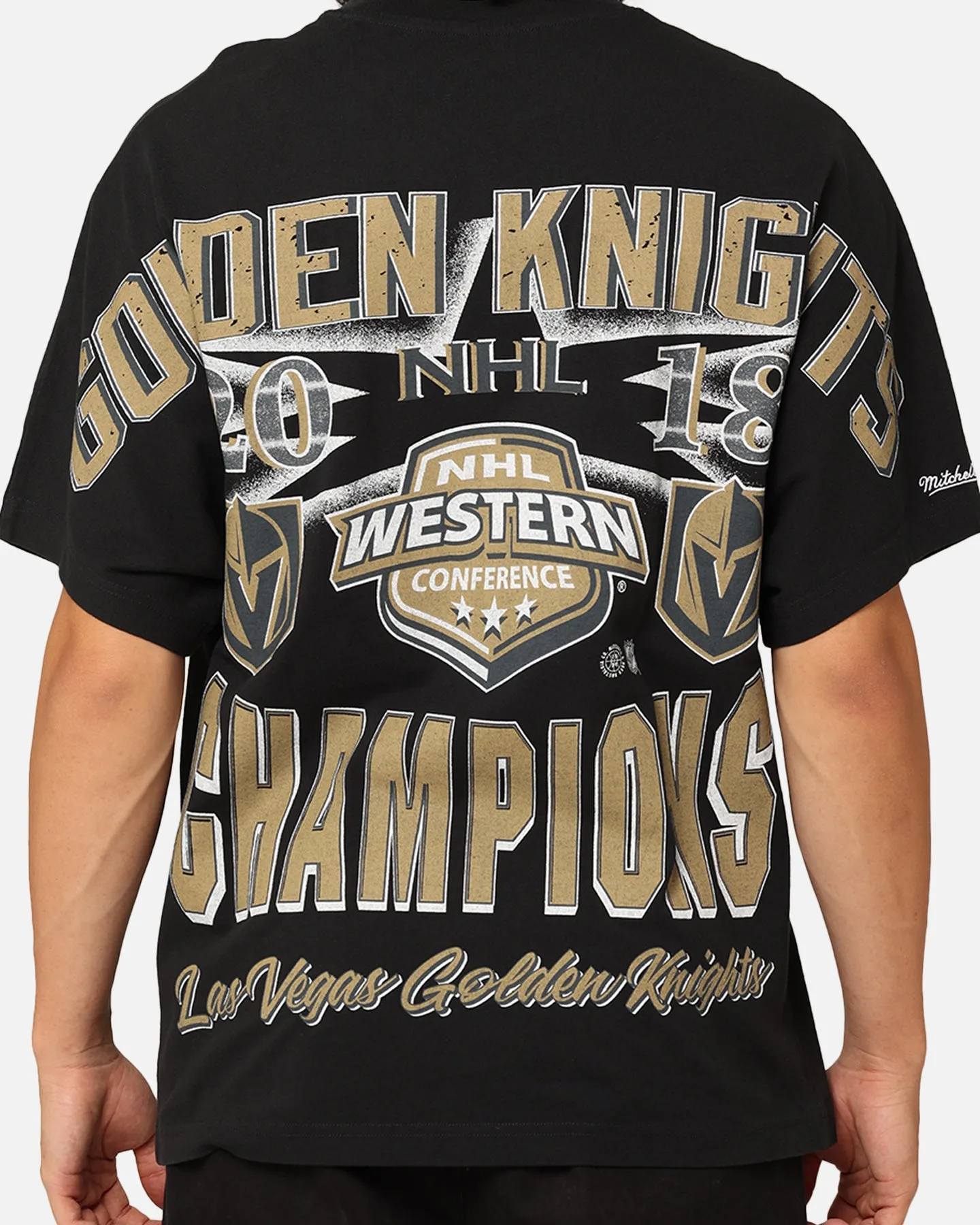 Mitchell & Ness Vegas Golden Knights Conference Champs T-Shirt Faded Black sold by Culture Kings product image thumbnail 5