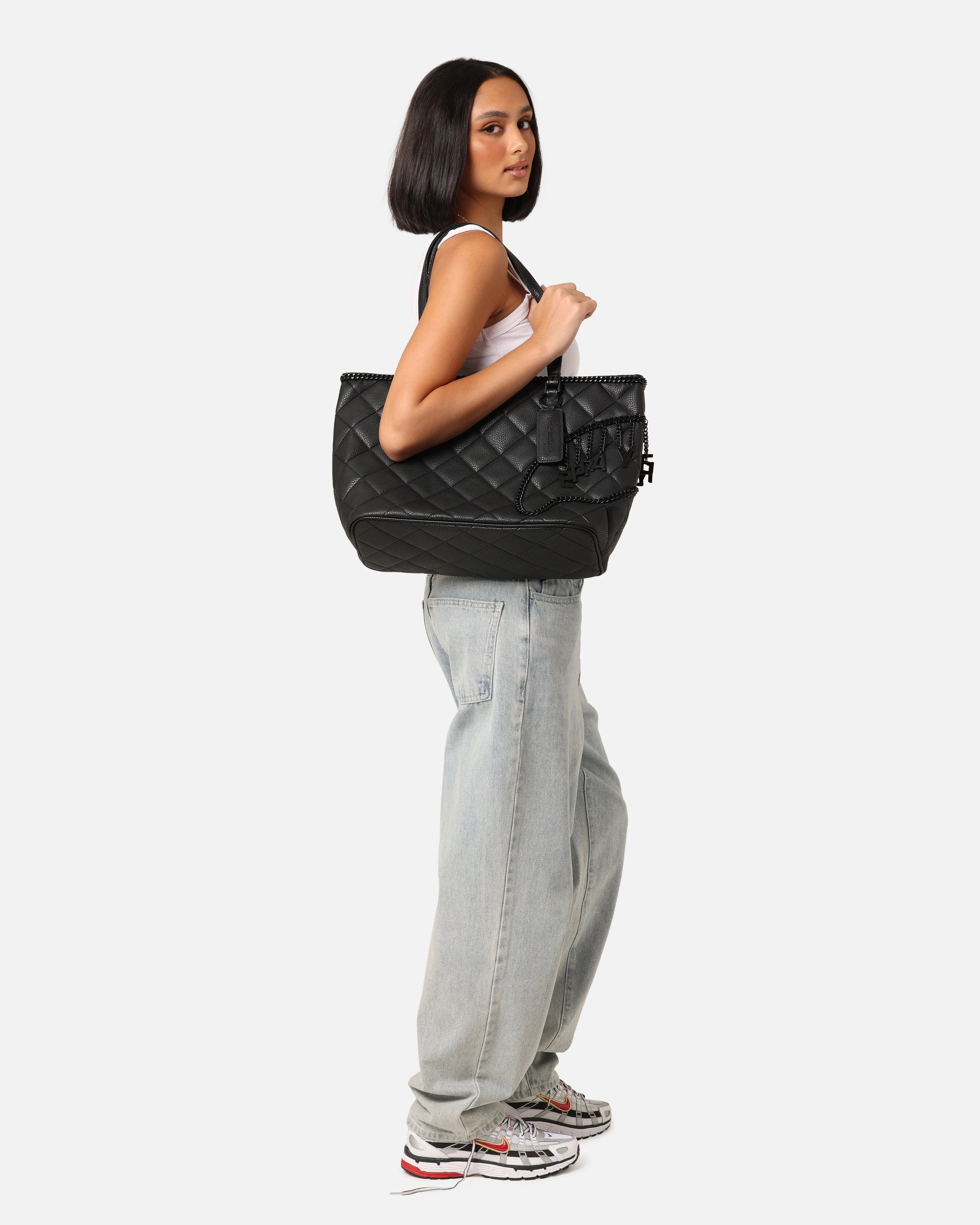 Sprayground Quilt With 1 Line Stitch Tote Bag Black/Gold sold by Culture Kings product image thumbnail 3