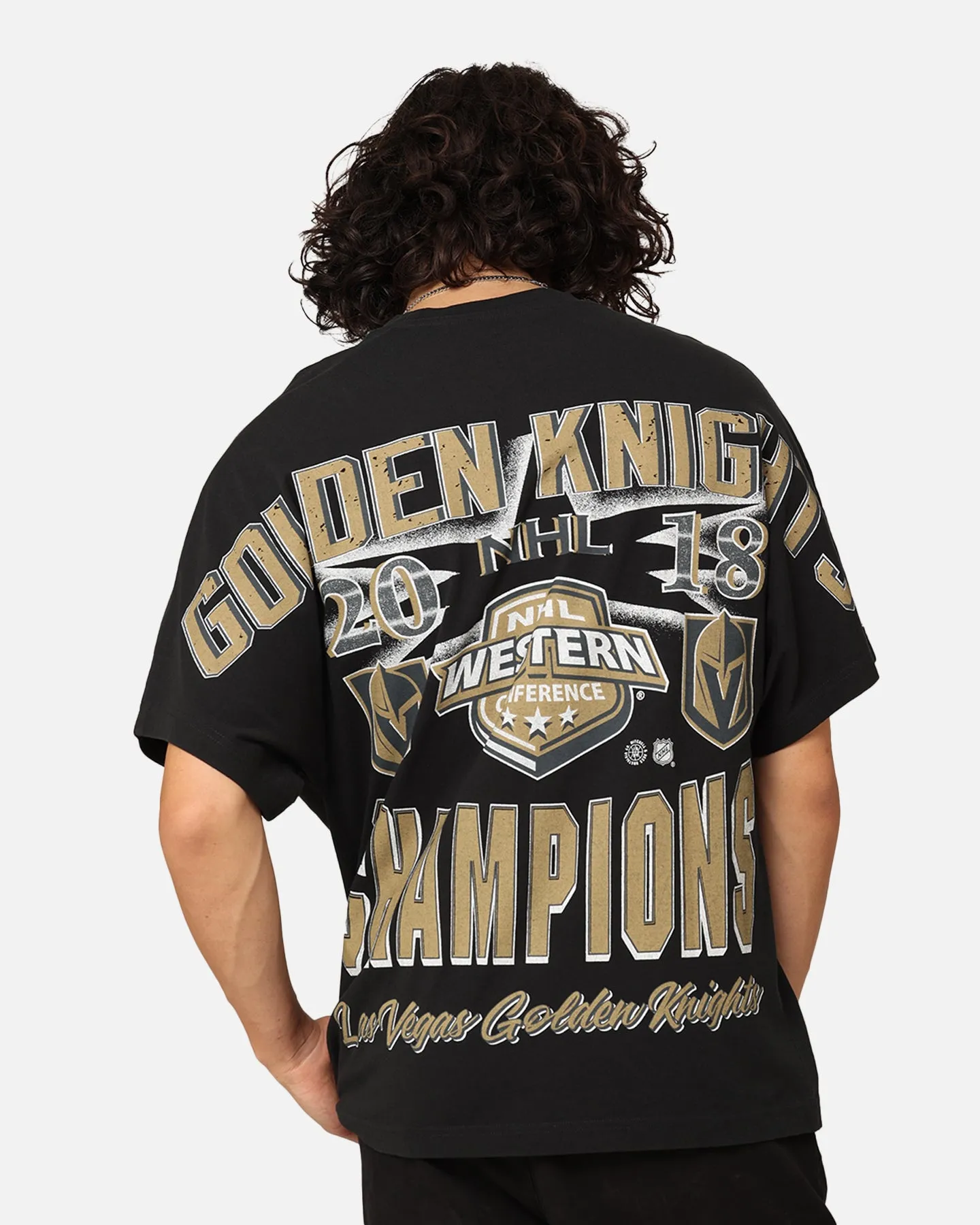 Mitchell & Ness Vegas Golden Knights Conference Champs T-Shirt Faded Black sold by Culture Kings product image thumbnail 2