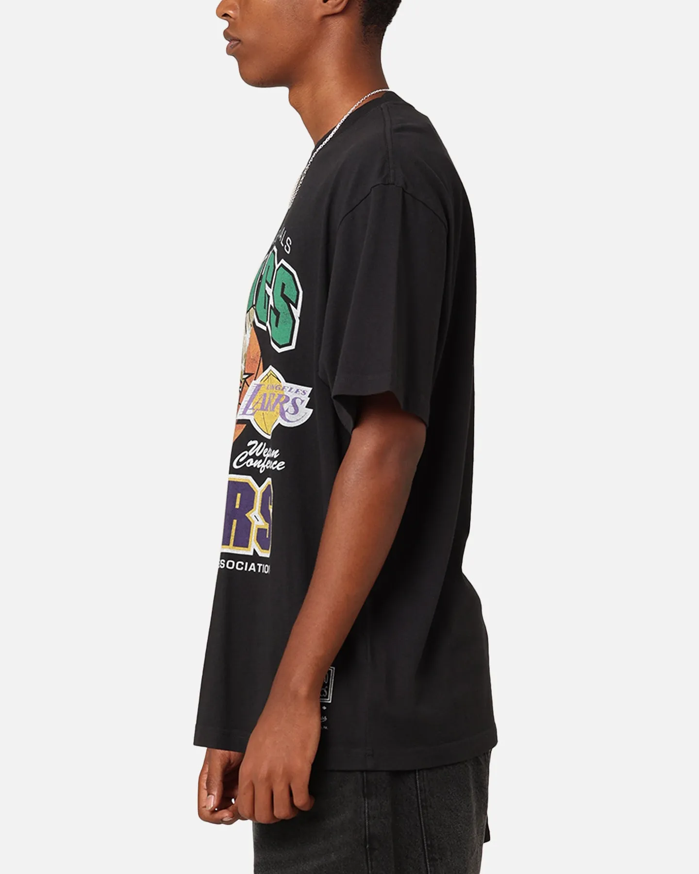 Mitchell & Ness Boston Celtics Vs. Los Angeles Lakers 1987 Finals T-Shirt Faded Black sold by Culture Kings product image thumbnail 5