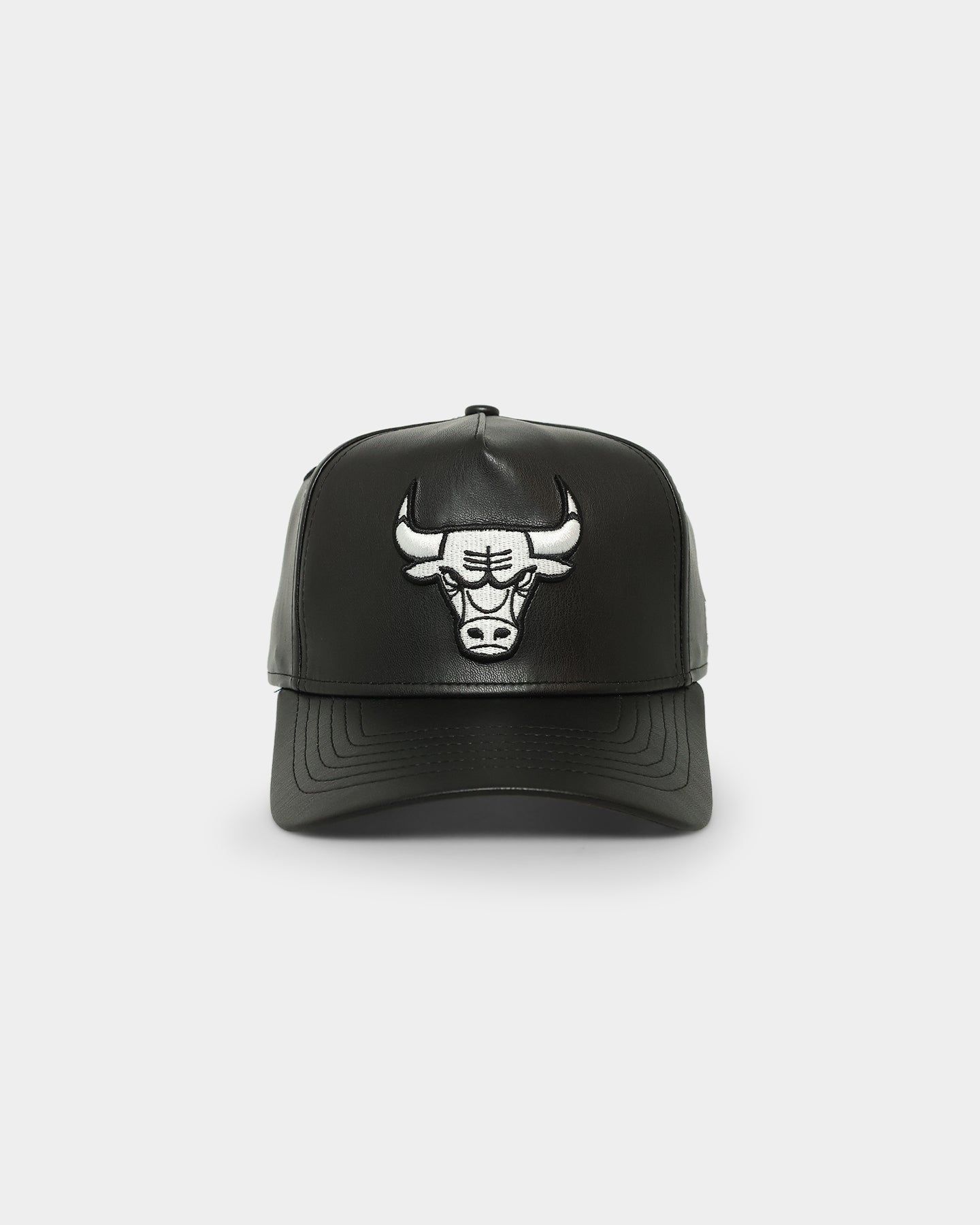 New Era Chicago Bulls 'PU Leather' 9FORTY K-Frame Strapback Black/White sold by Culture Kings