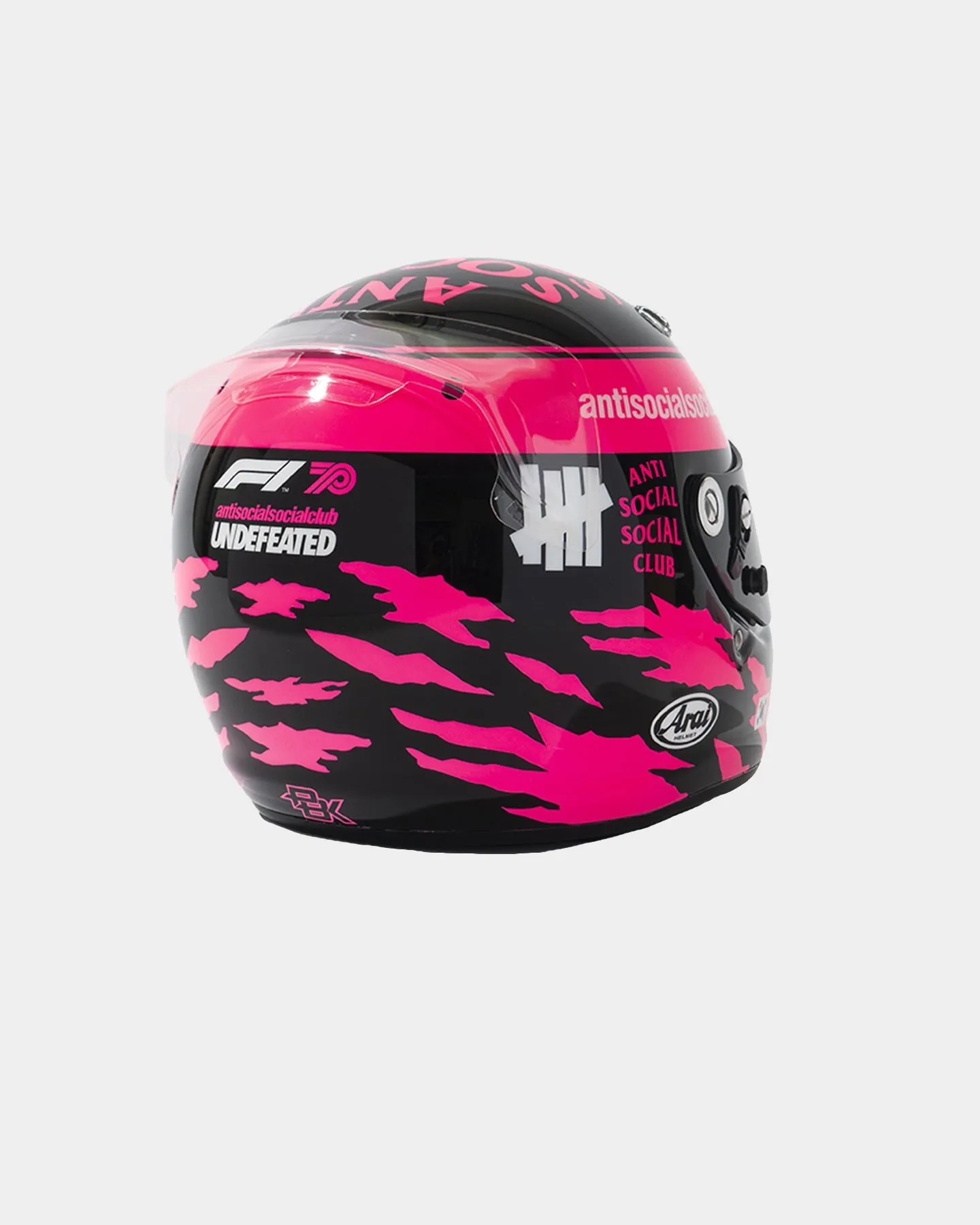 Anti Social Social Club Men's ASSC X UNDFTD X F1® x Arai SK-6 Helmet Black/Pink sold by Culture Kings product image thumbnail 3