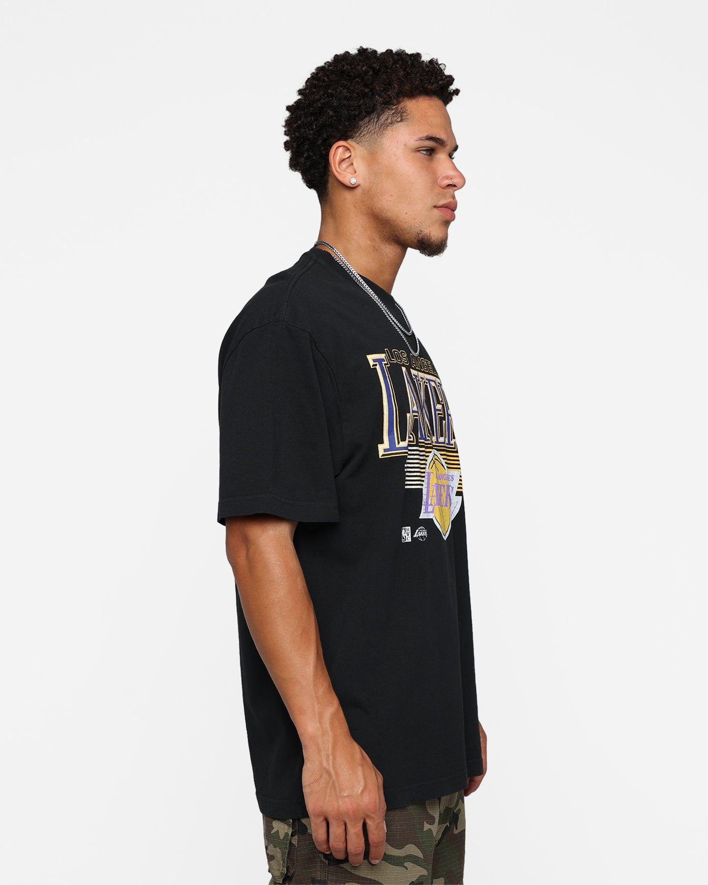 Mitchell & Ness Los Angeles Lakers Underscore T-Shirt Faded Black sold by Culture Kings product image thumbnail 5